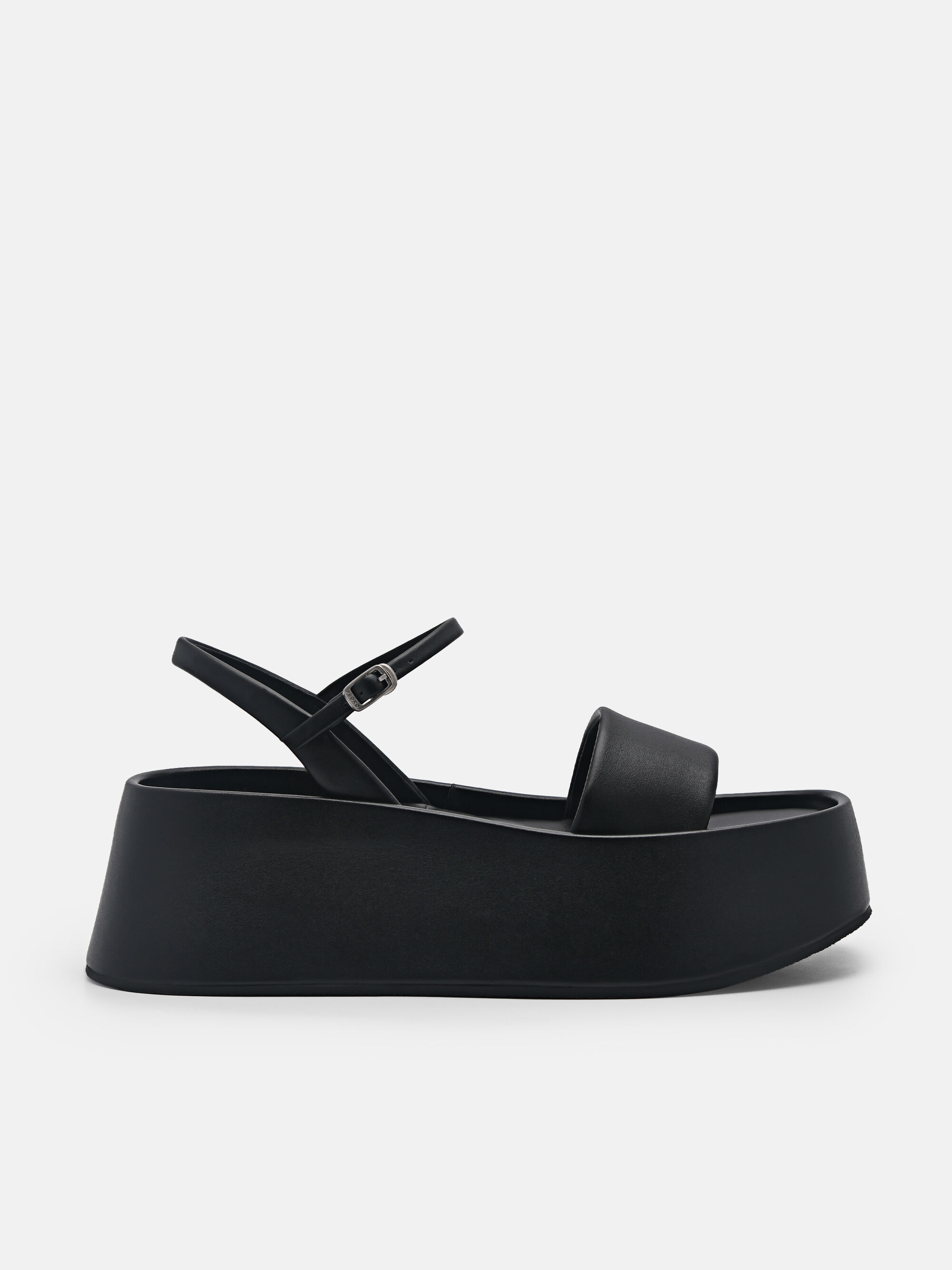 Black Aster Platform Sandals - PEDRO MY