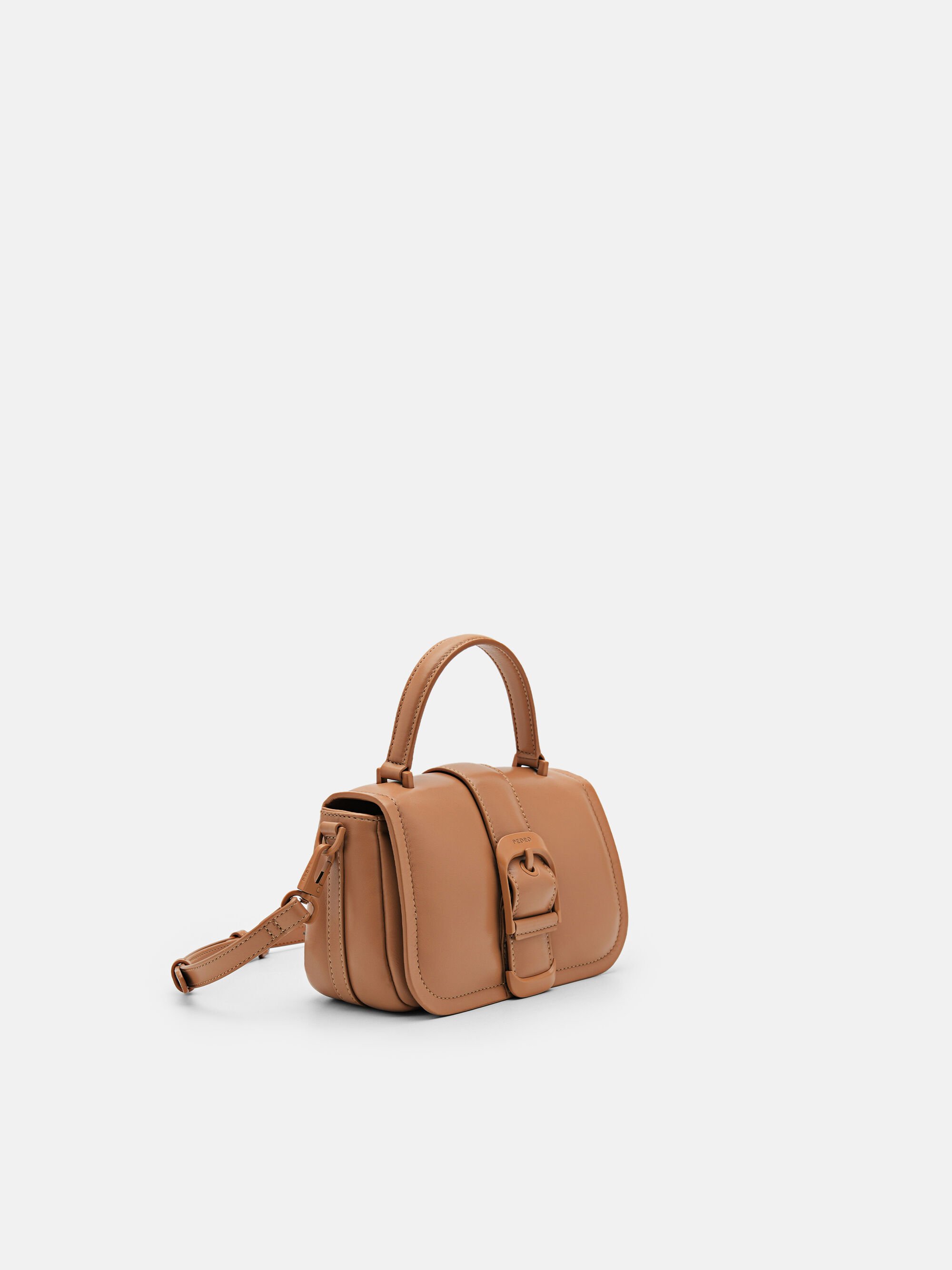 Helix Mini Shoulder Bag, Camel