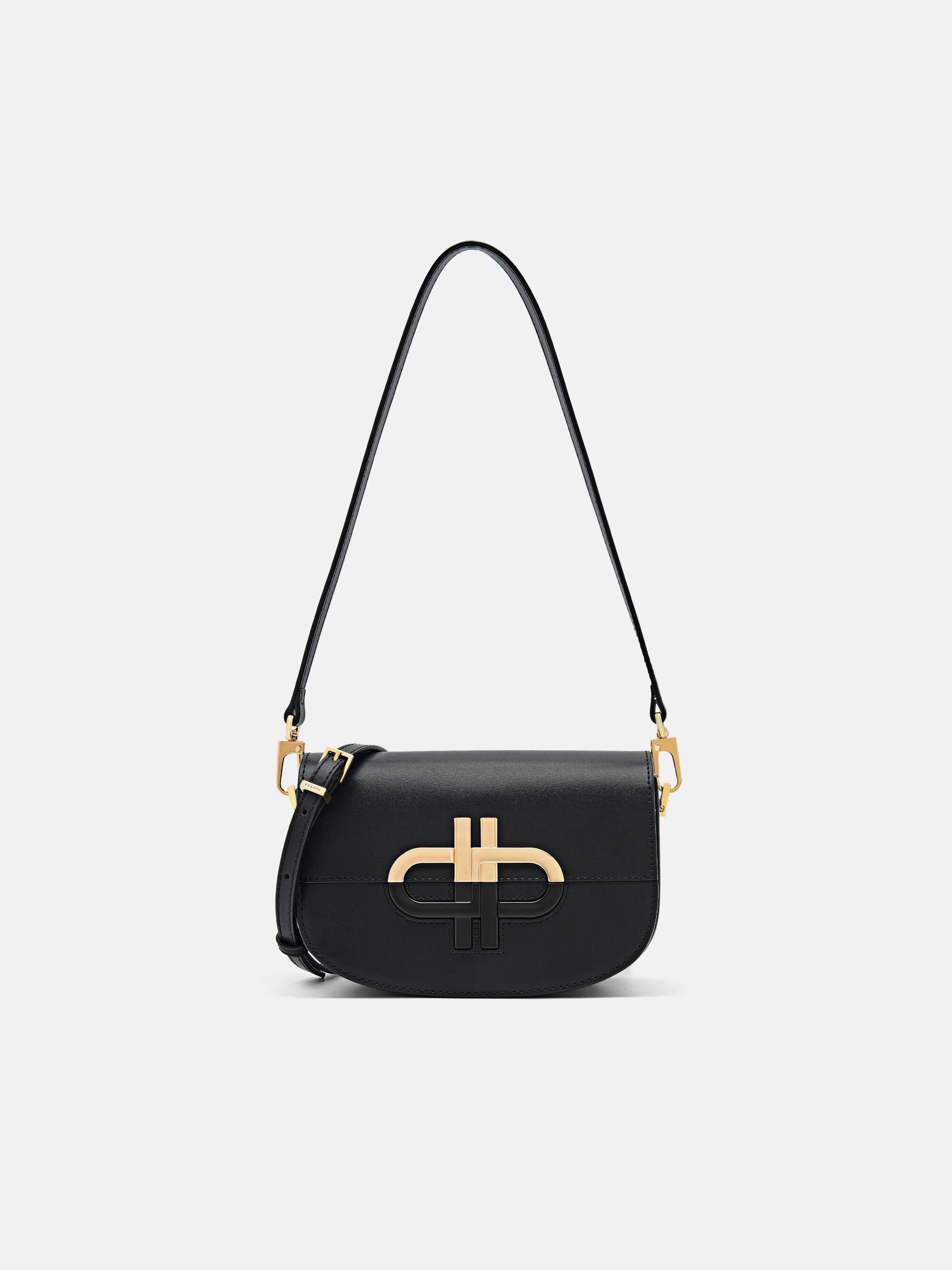 PEDRO Icon Leather Shoulder Bag, Black