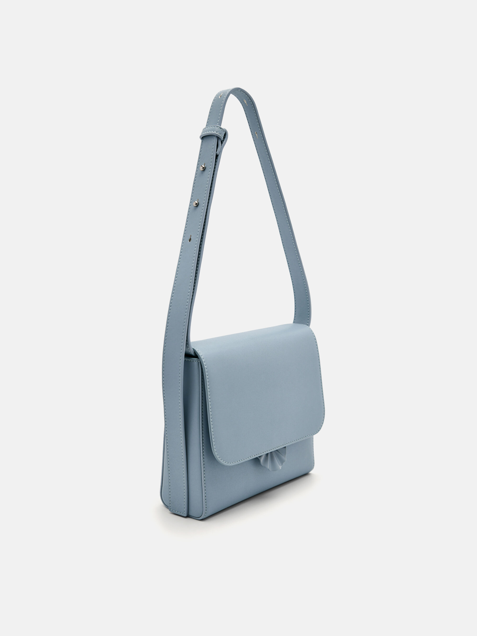 Iris Shoulder Bag, Slate Blue