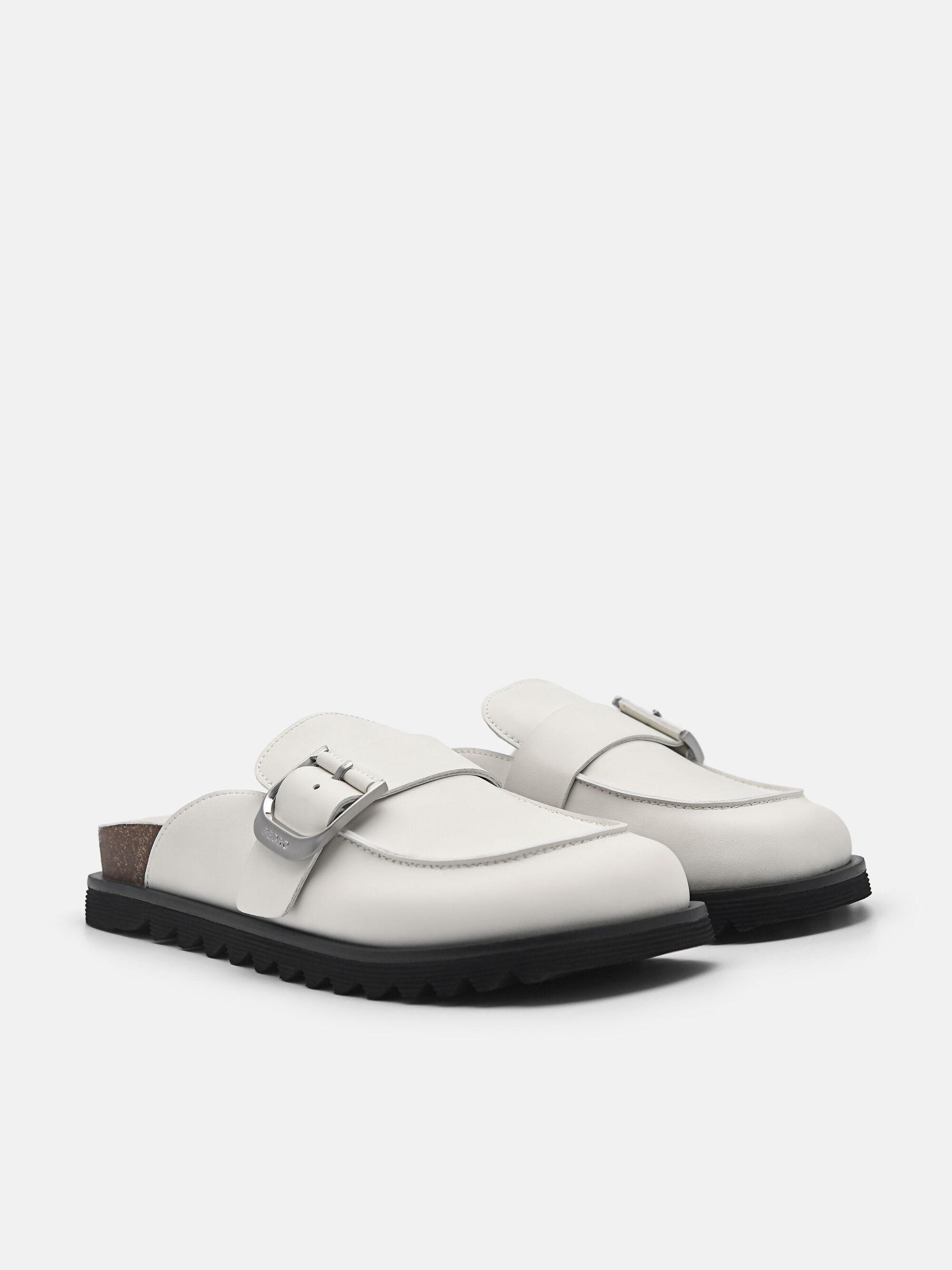 Women's Helix Mules, White