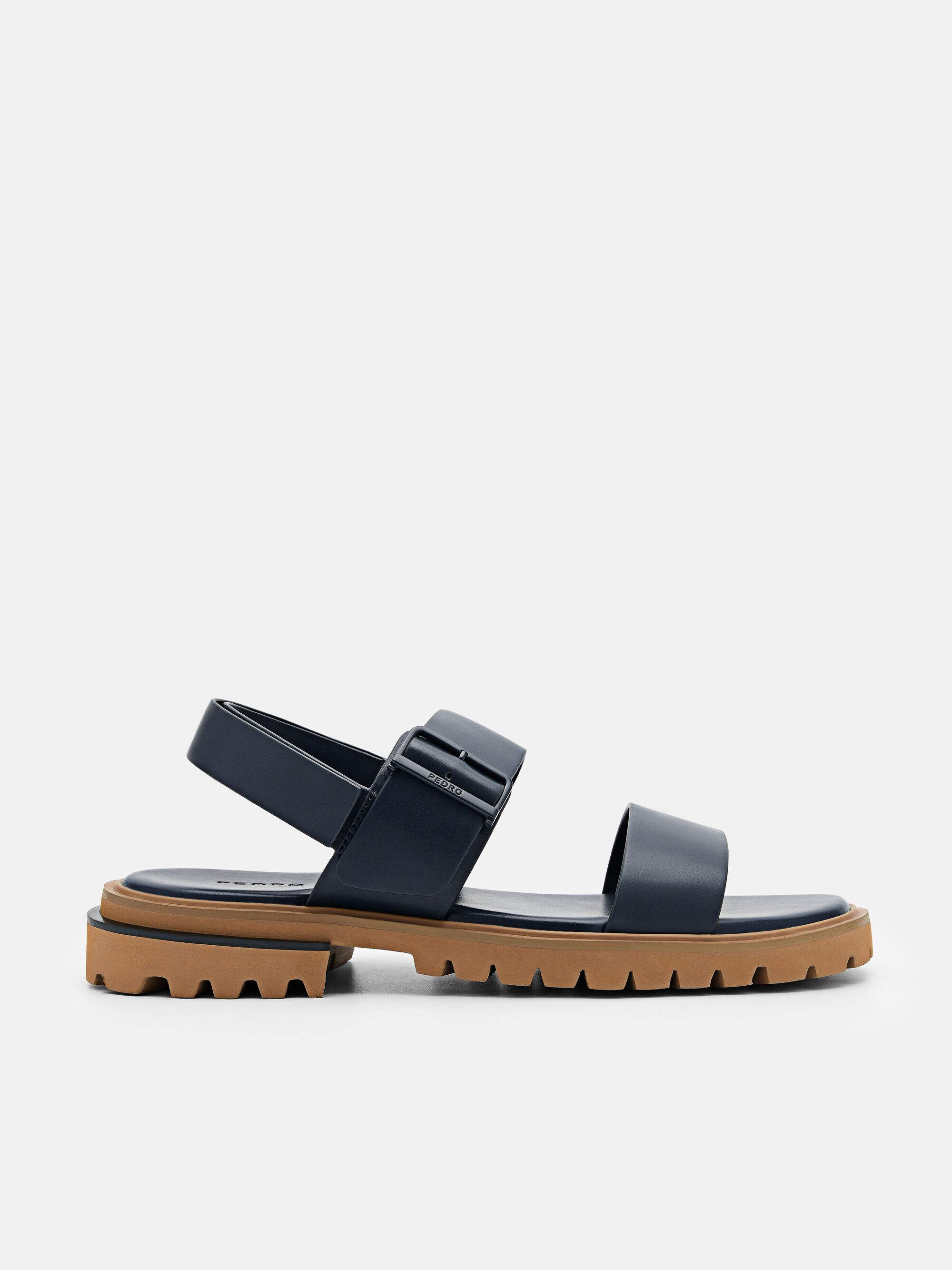 Shop Dual Strap Sandals with Elasticised Backstrap Online | Max Qatar