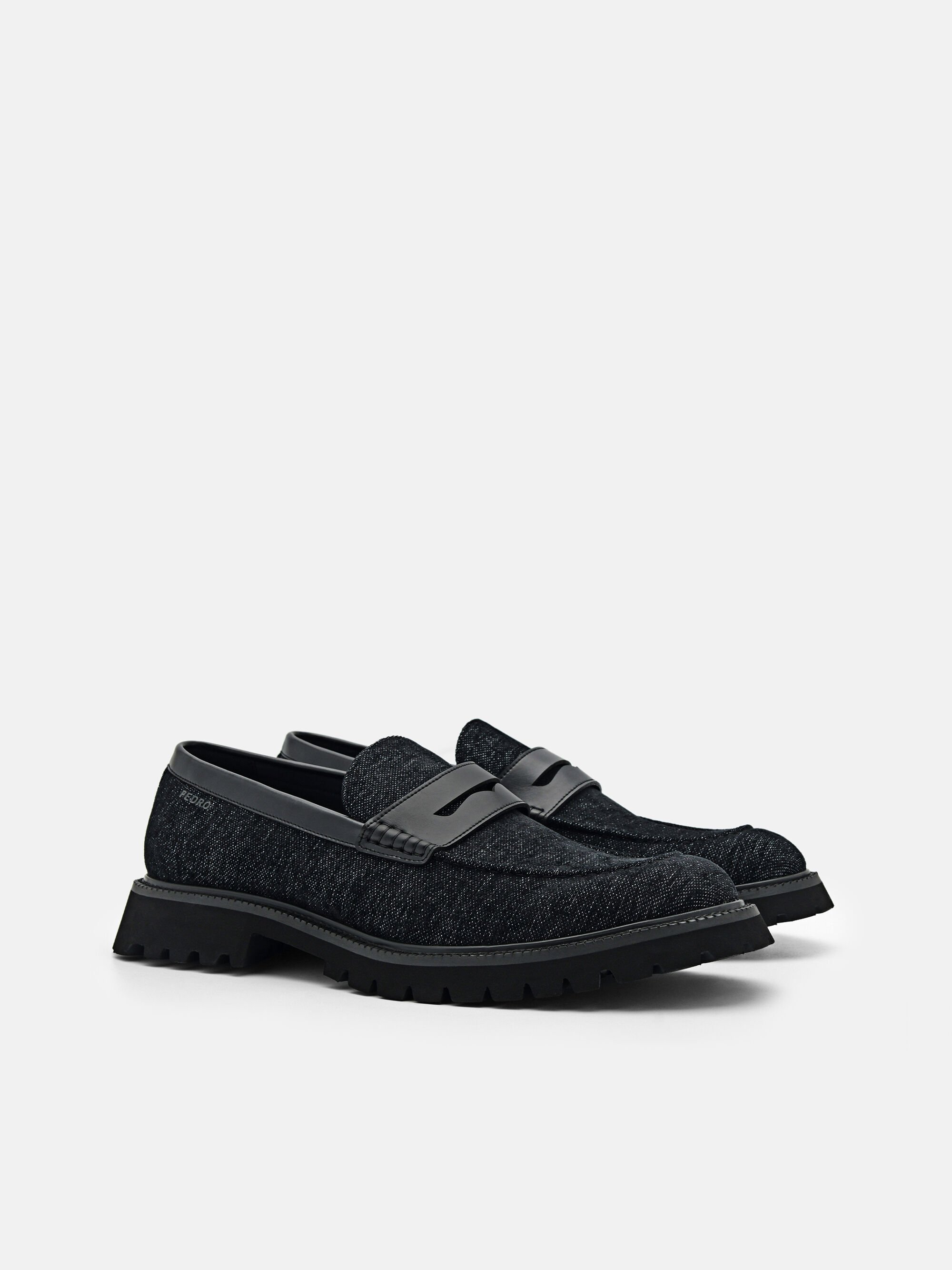 Hudson Penny Loafers, Black