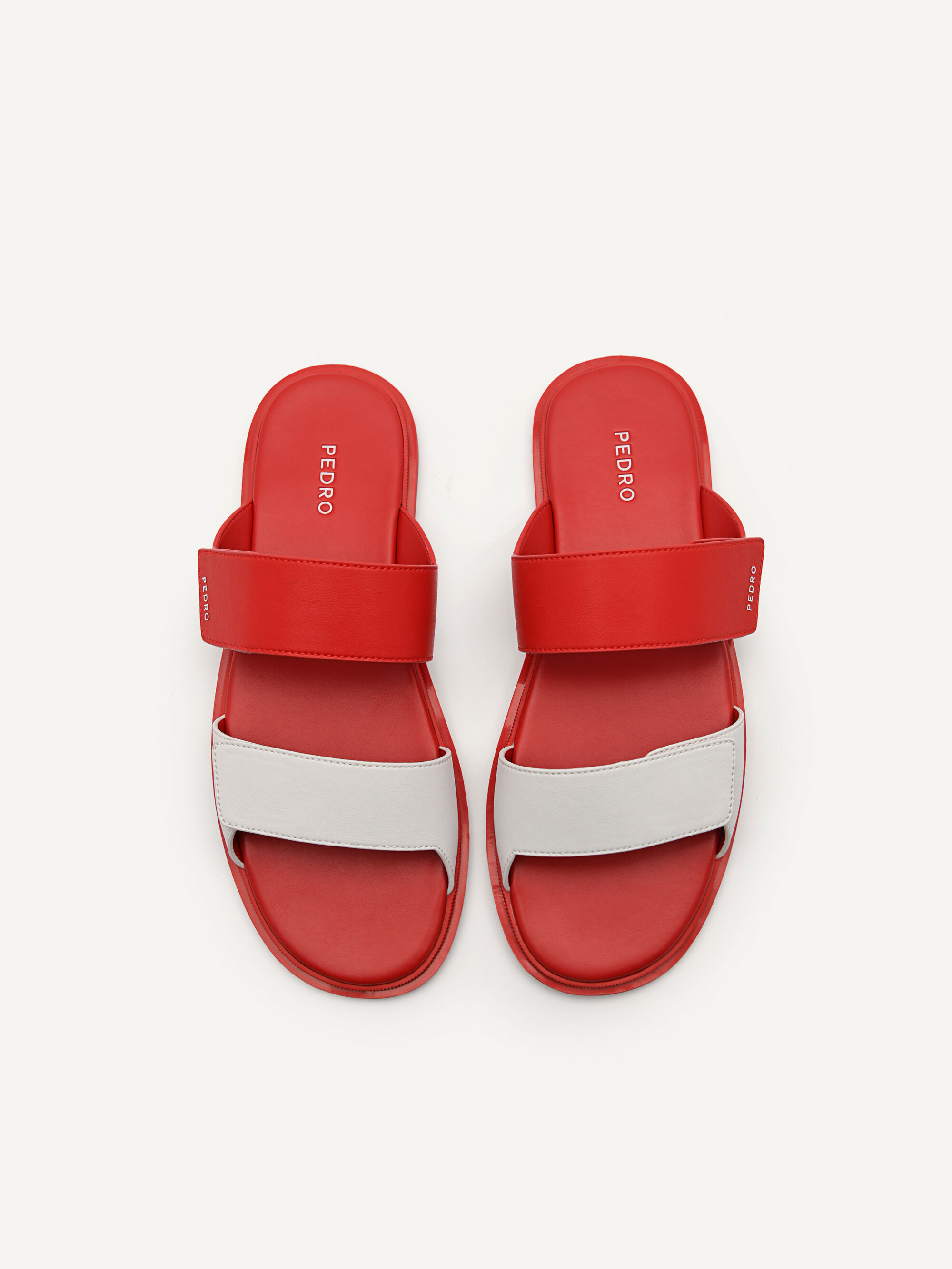 Stride Slide Sandals, Red