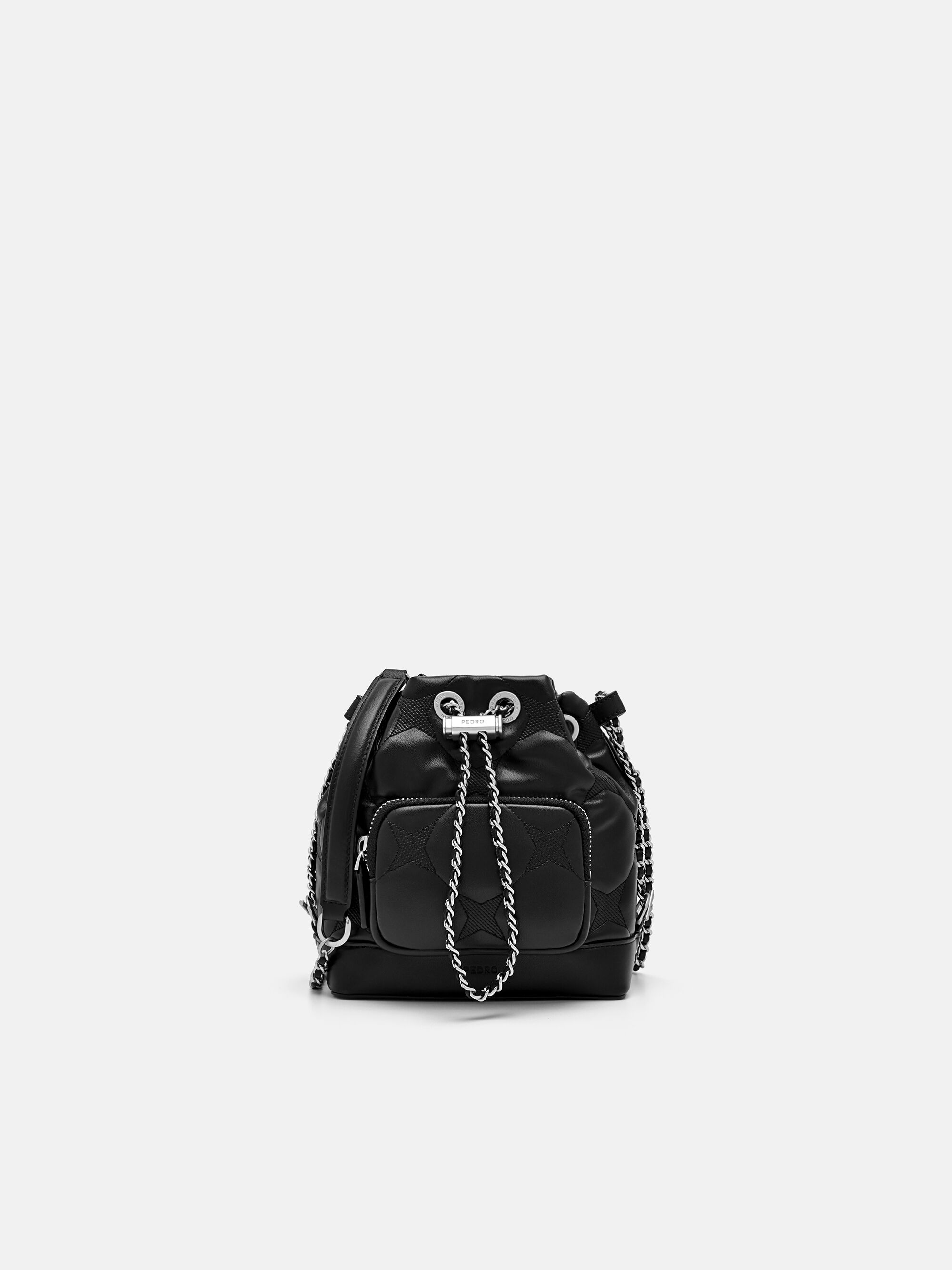 Maisie Mini Bucket Bag, Black