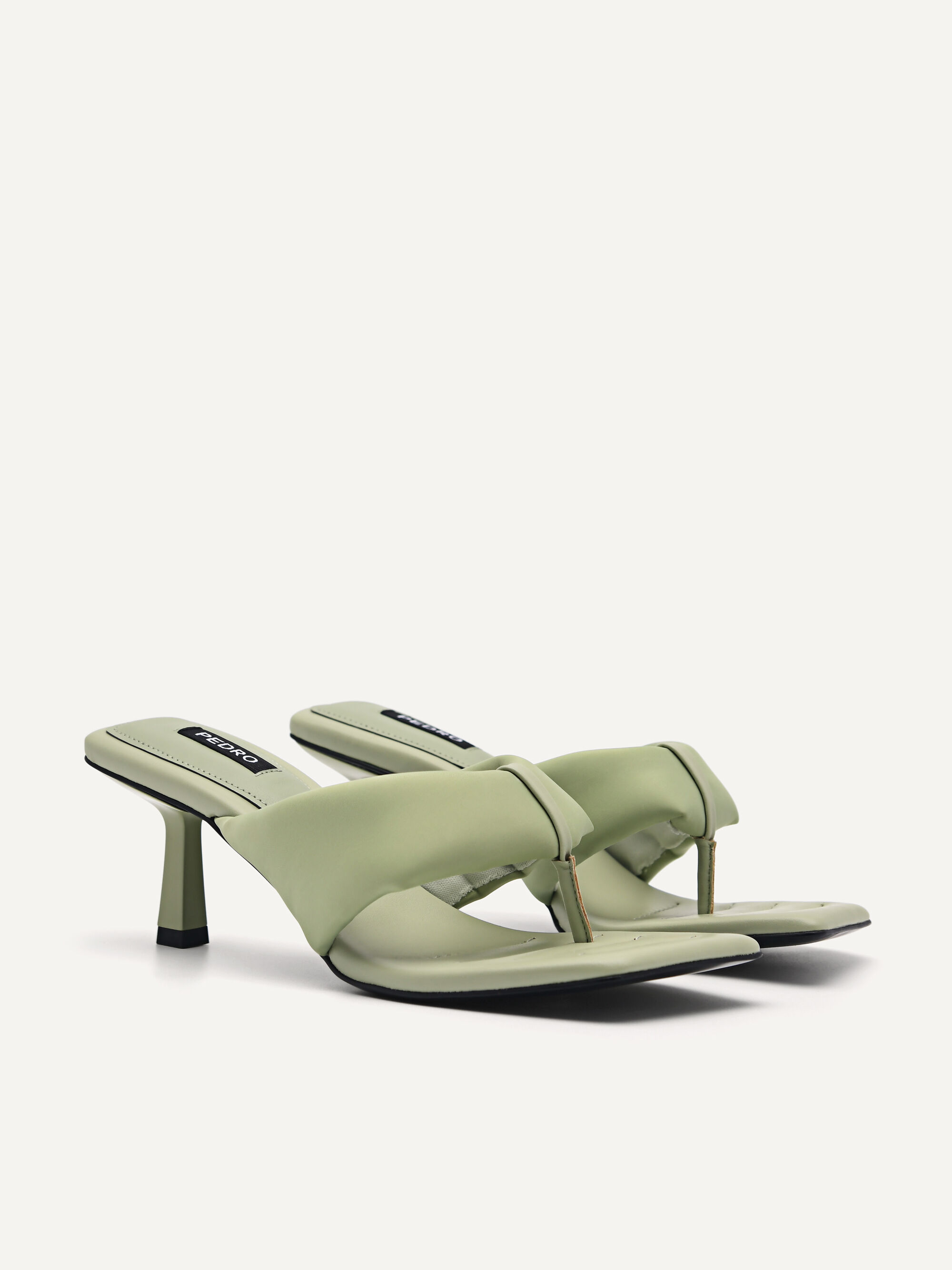Tilly Heel Sandals, Light Green