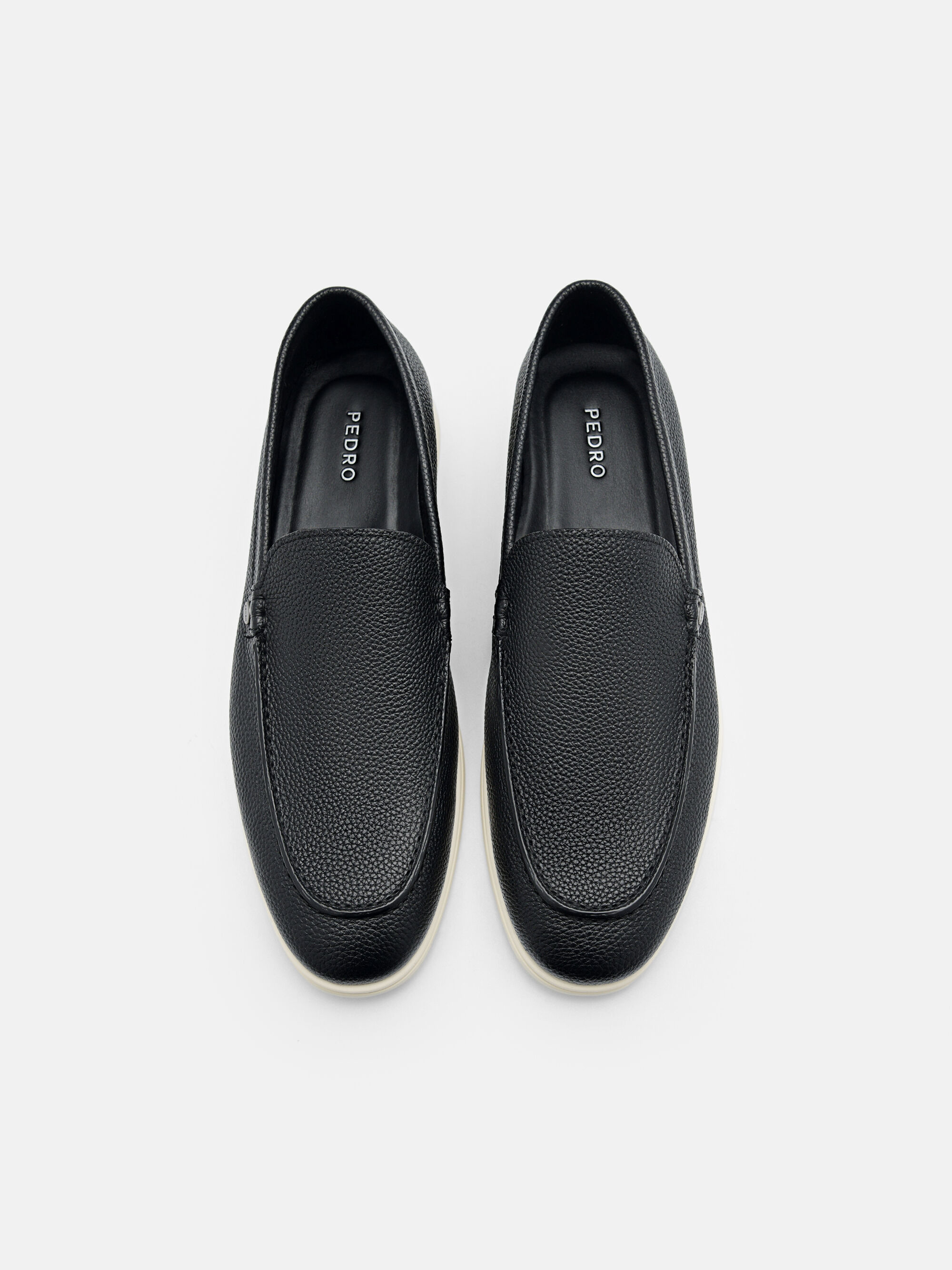 Oliver Leather Loafers, Black