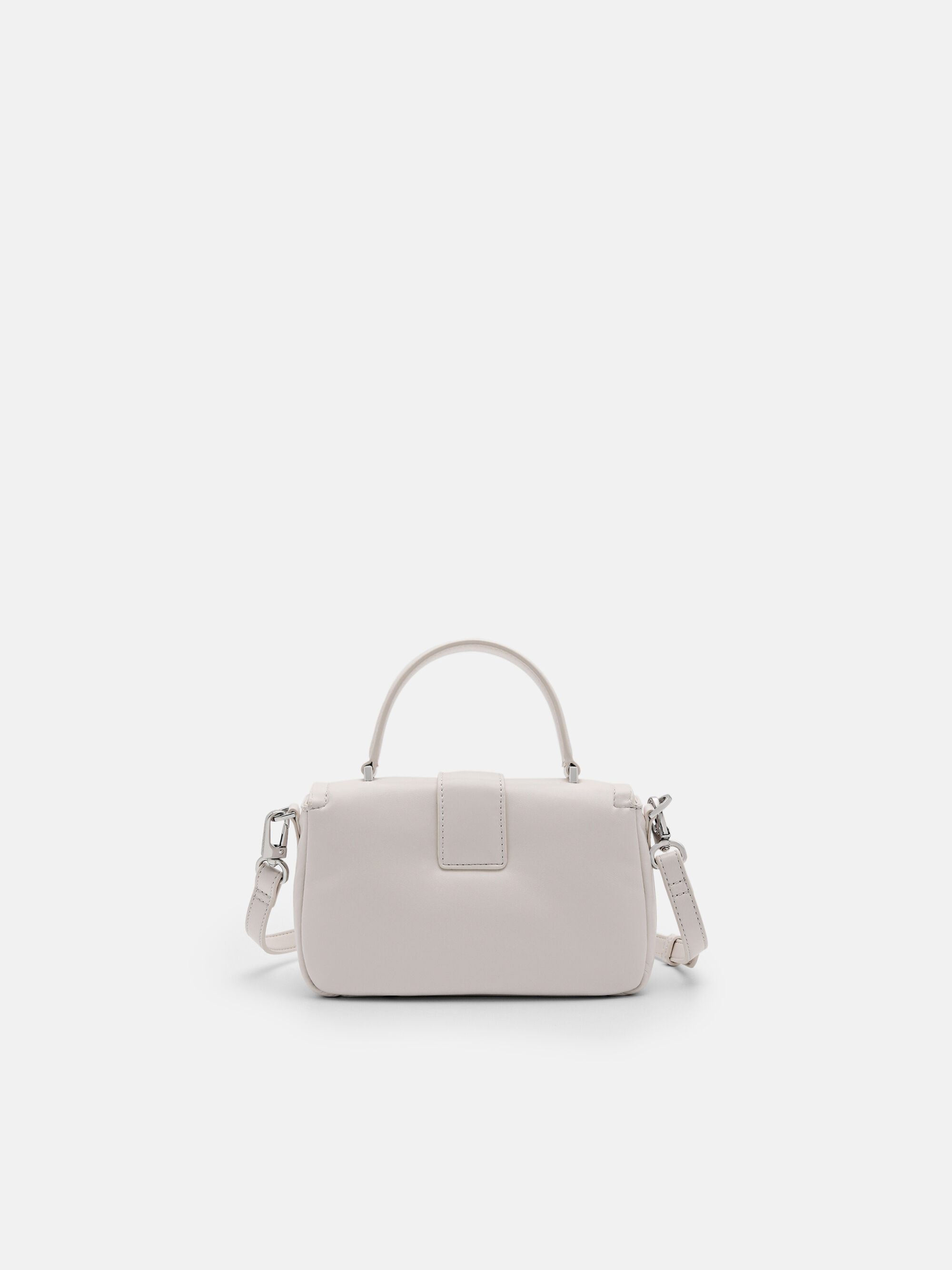 Helix Mini Shoulder Bag, Chalk