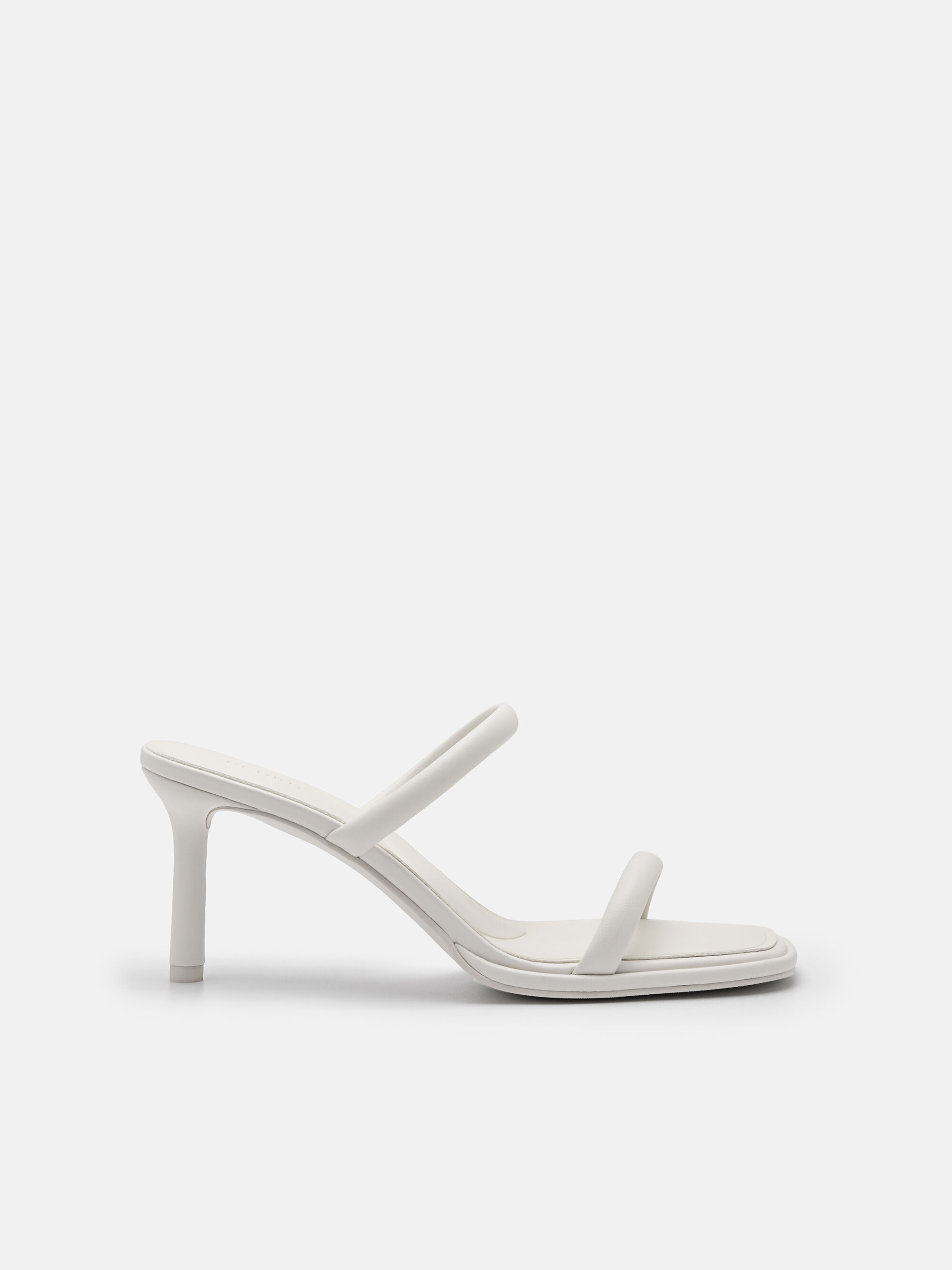 Bianca Heel Sandals, Chalk