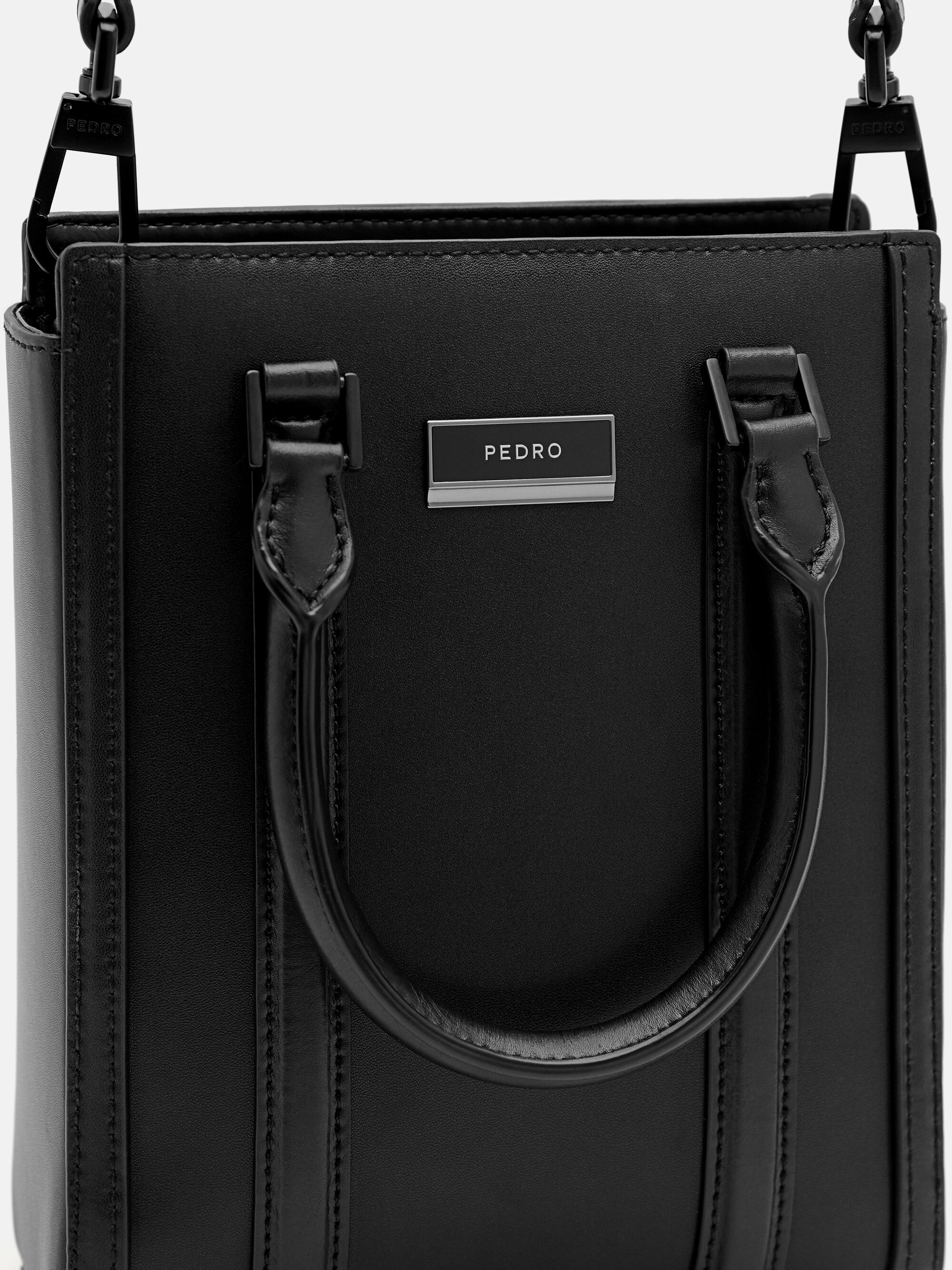 Allen Leather Tote Bag, Black