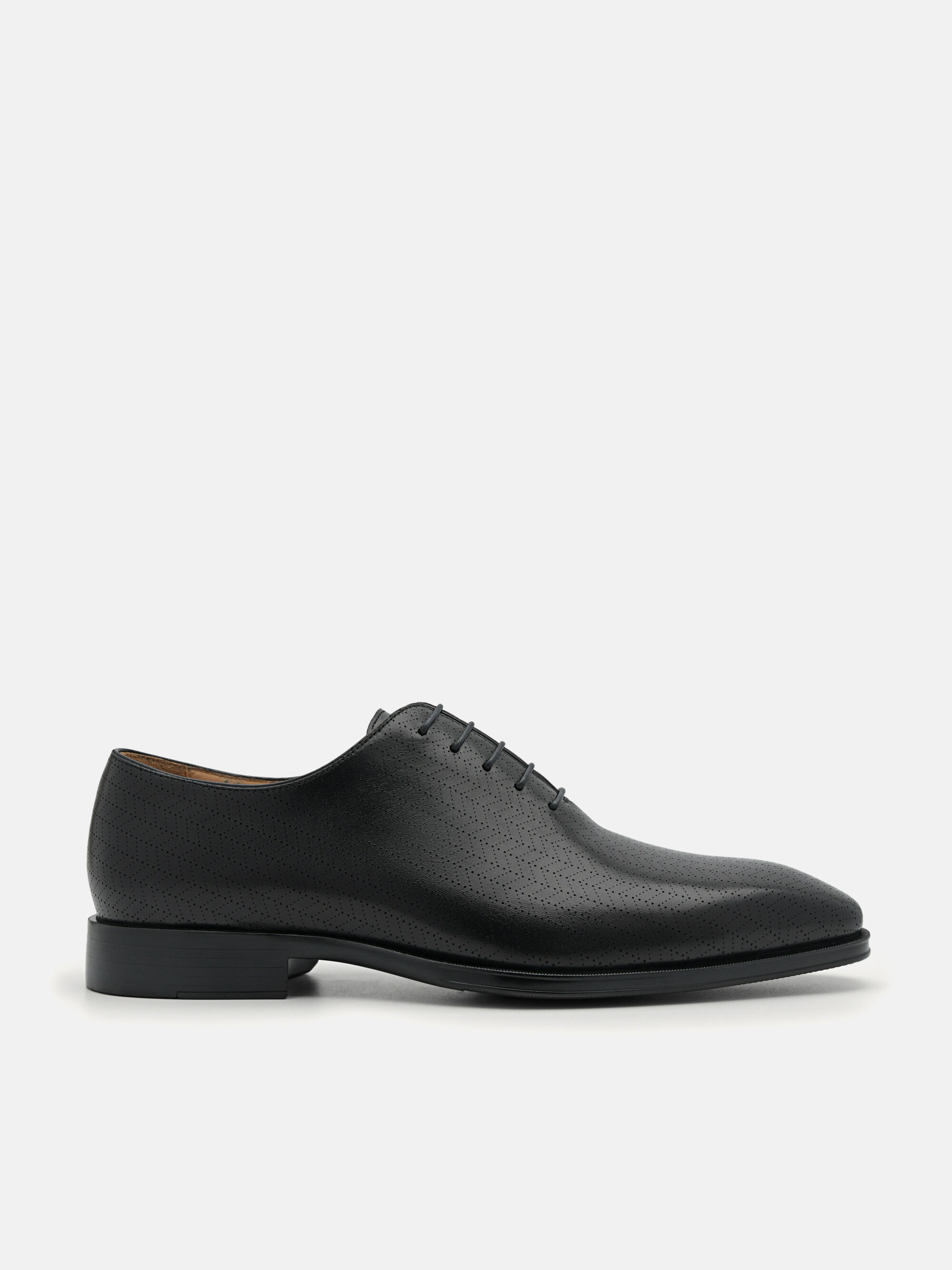 Leather Oxford Shoes, Black