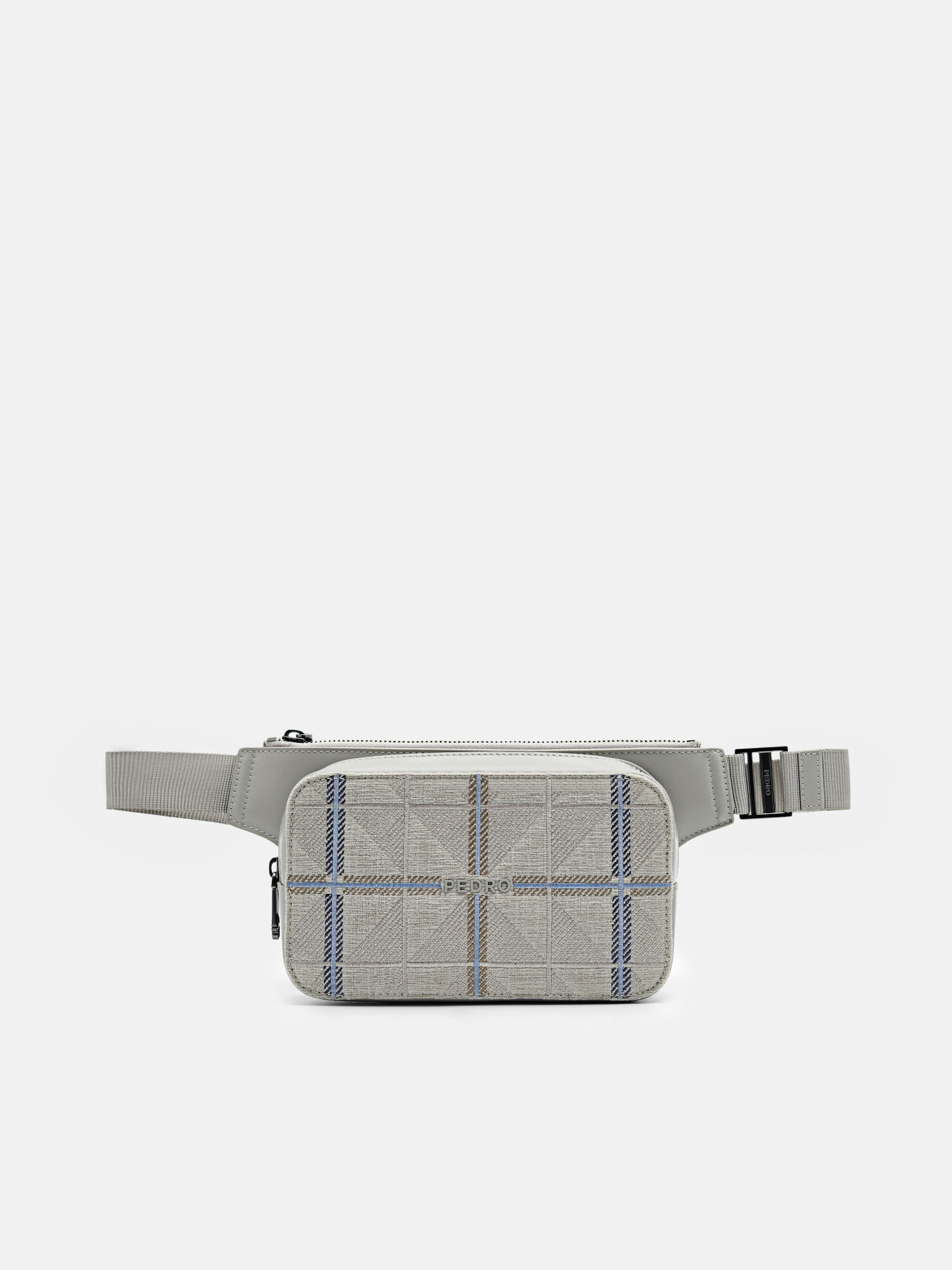 PEDRO Icon Leather Sling Pouch, Grey