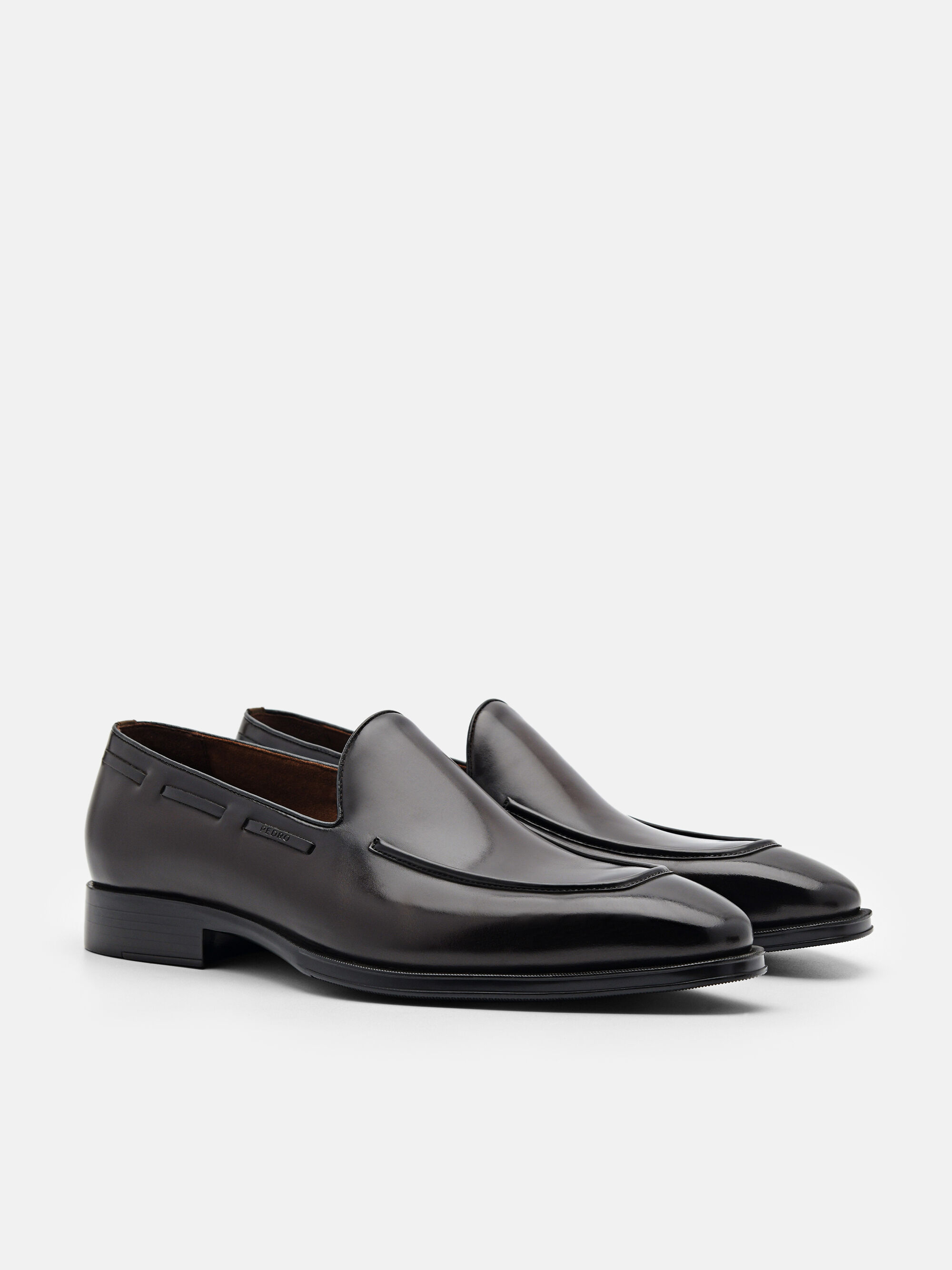 Leather Loafers, Dark Brown