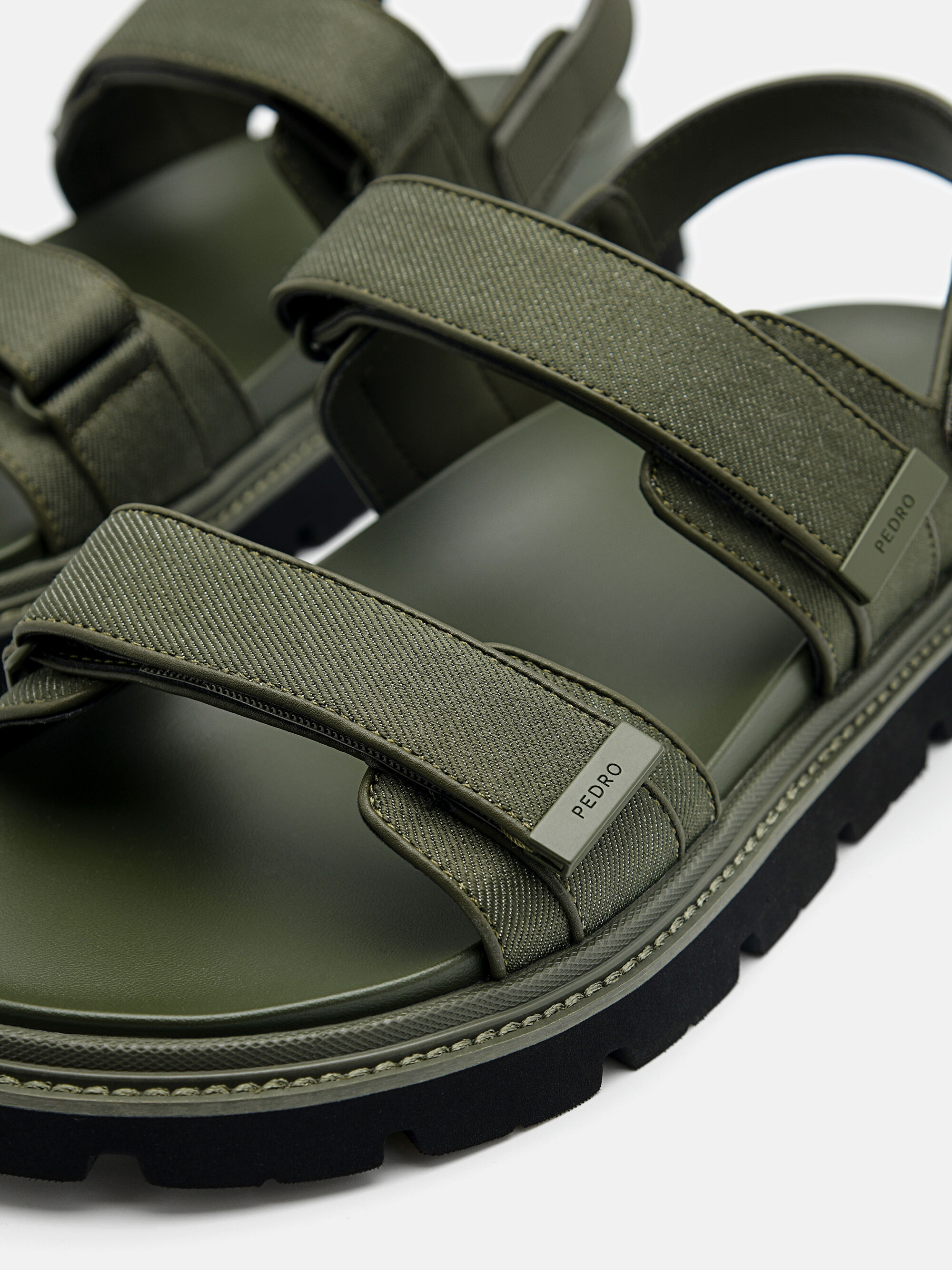 Bryson Backstrap Sandals, Military Green