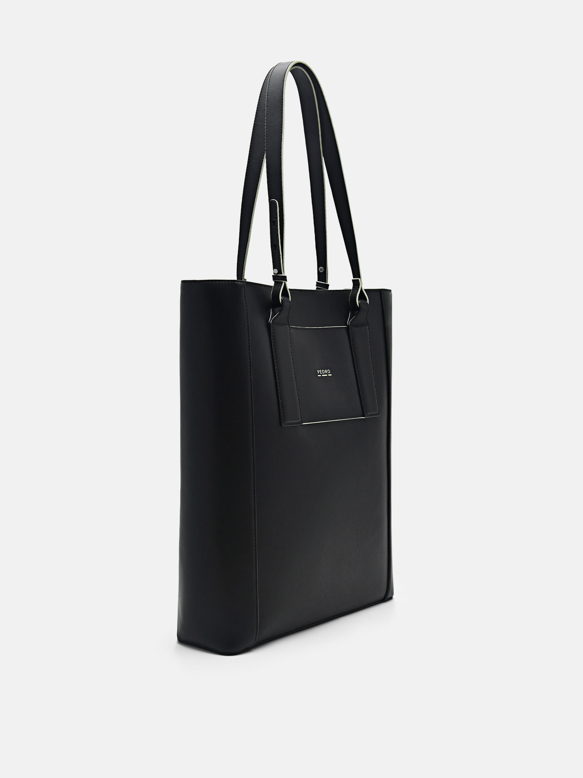 Black rePEDRO Recycled Leather Tote Bag - PEDRO SG