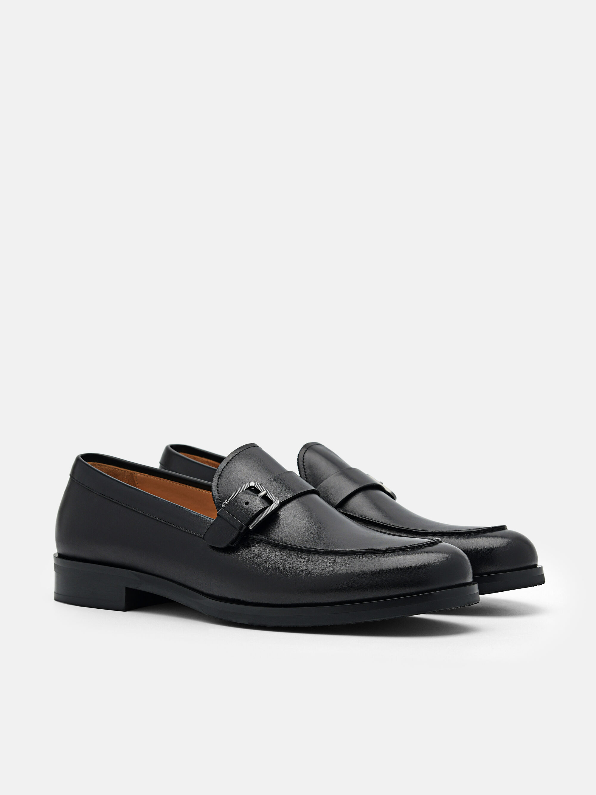 Gio Leather Loafers, Black