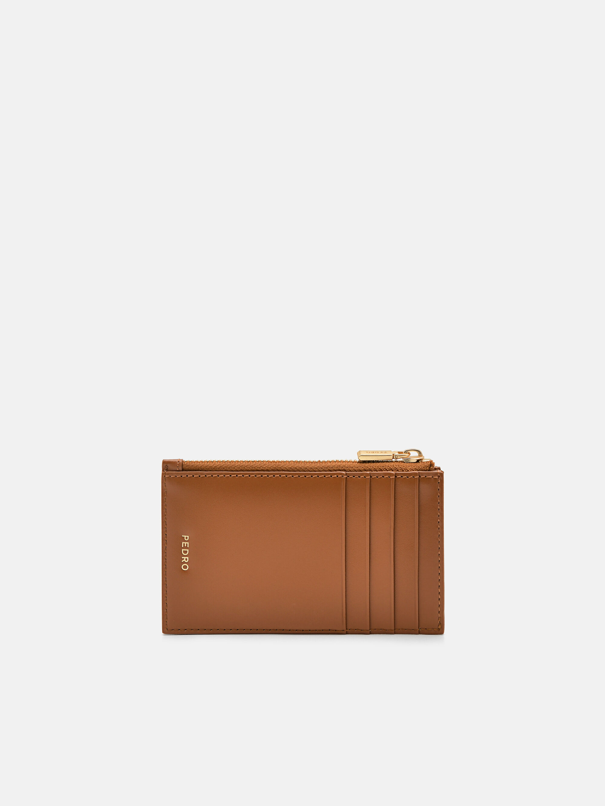 PEDRO Icon Leather Card Holder, Cognac