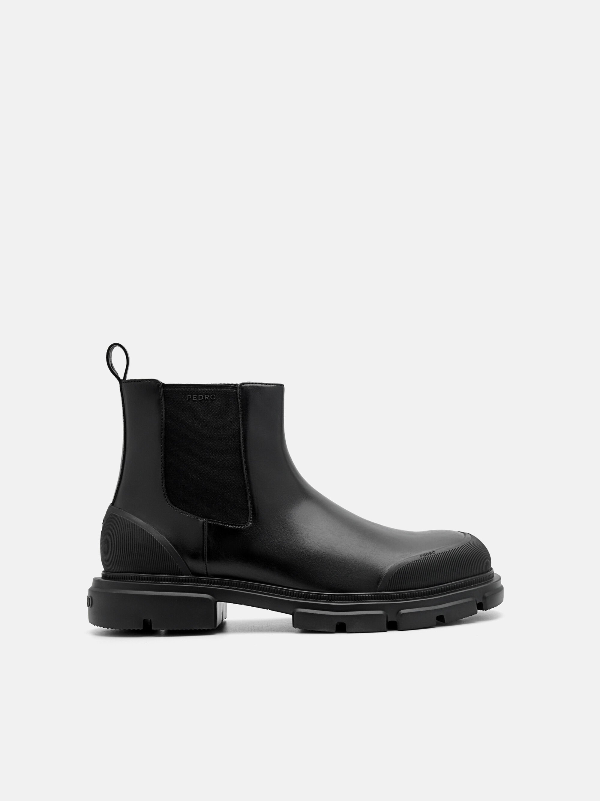 Ellis Leather Chelsea Boots, Black