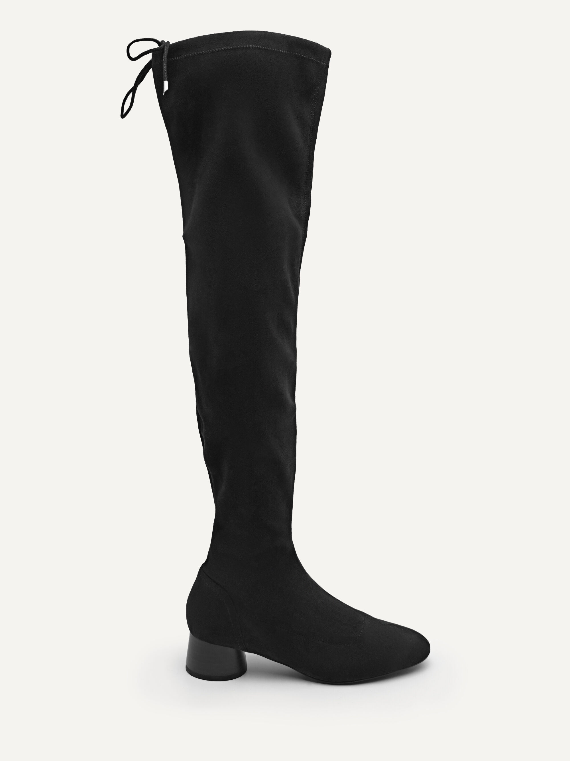 next knee high boots black