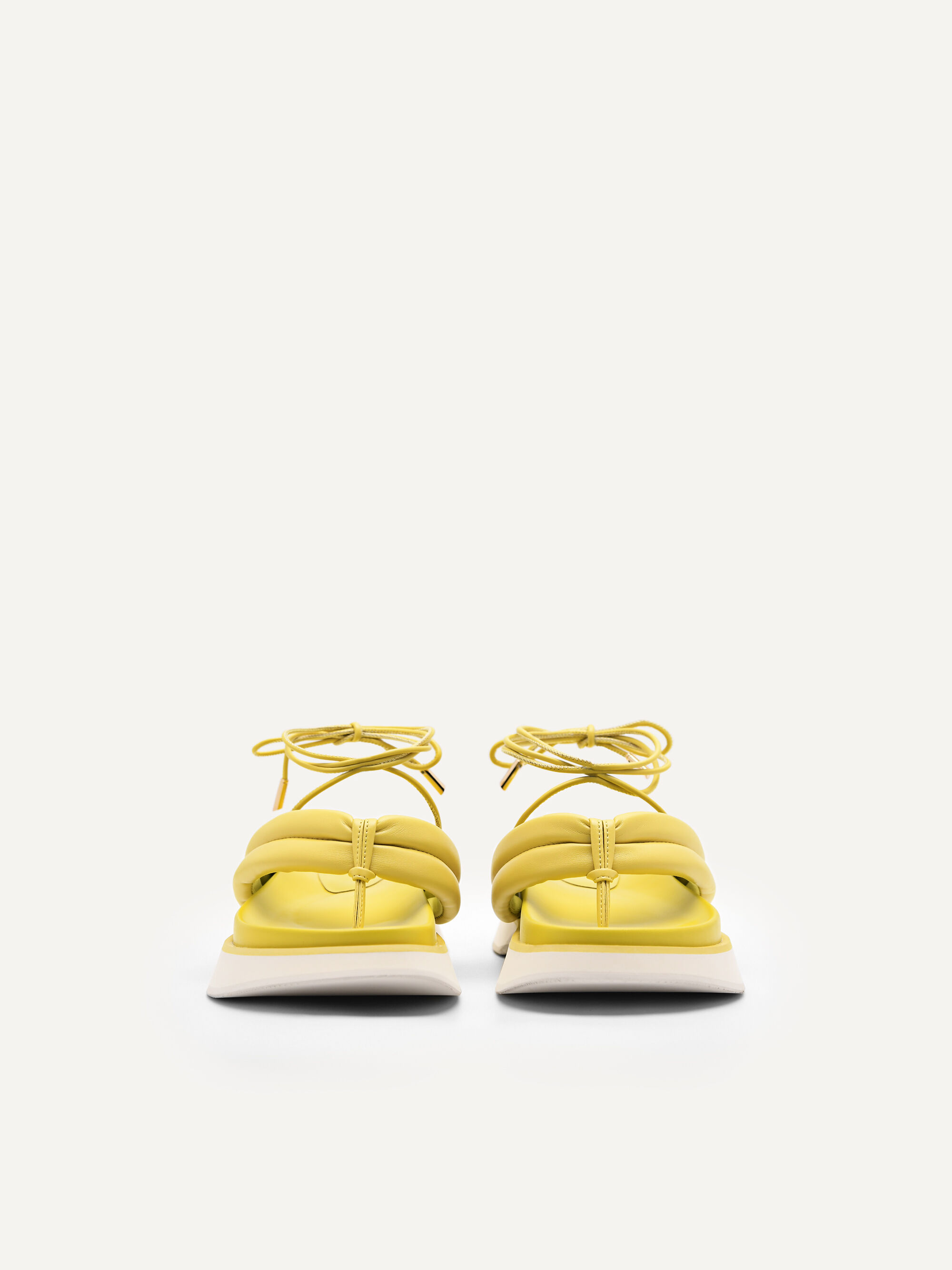 Strappy Thong Sandals, Yellow