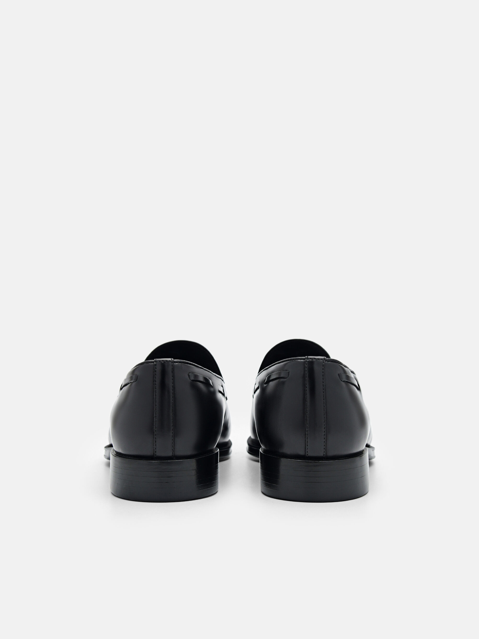 Leather Loafers, Black