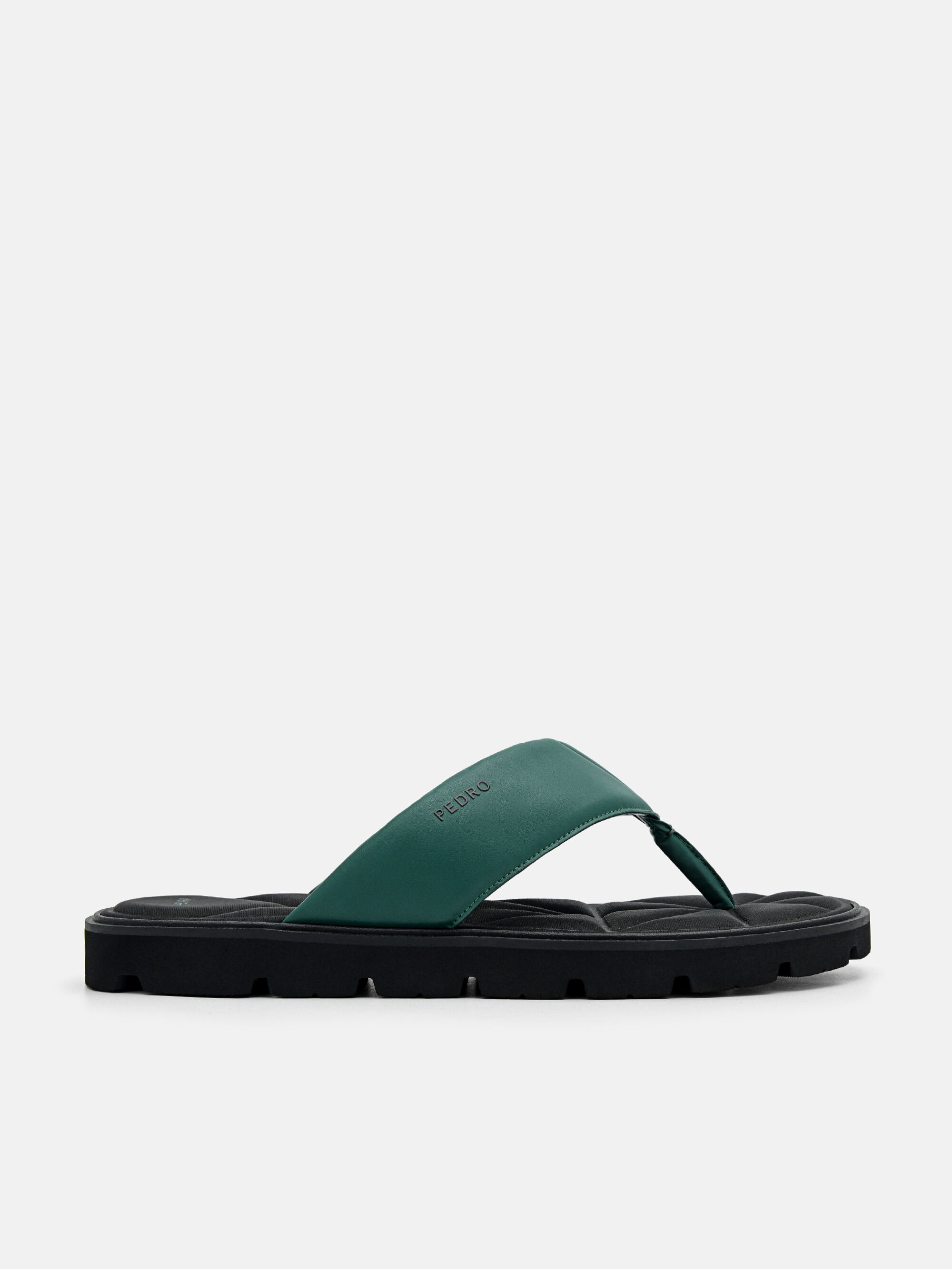 Thong Sandals in Pixel, Dark Green