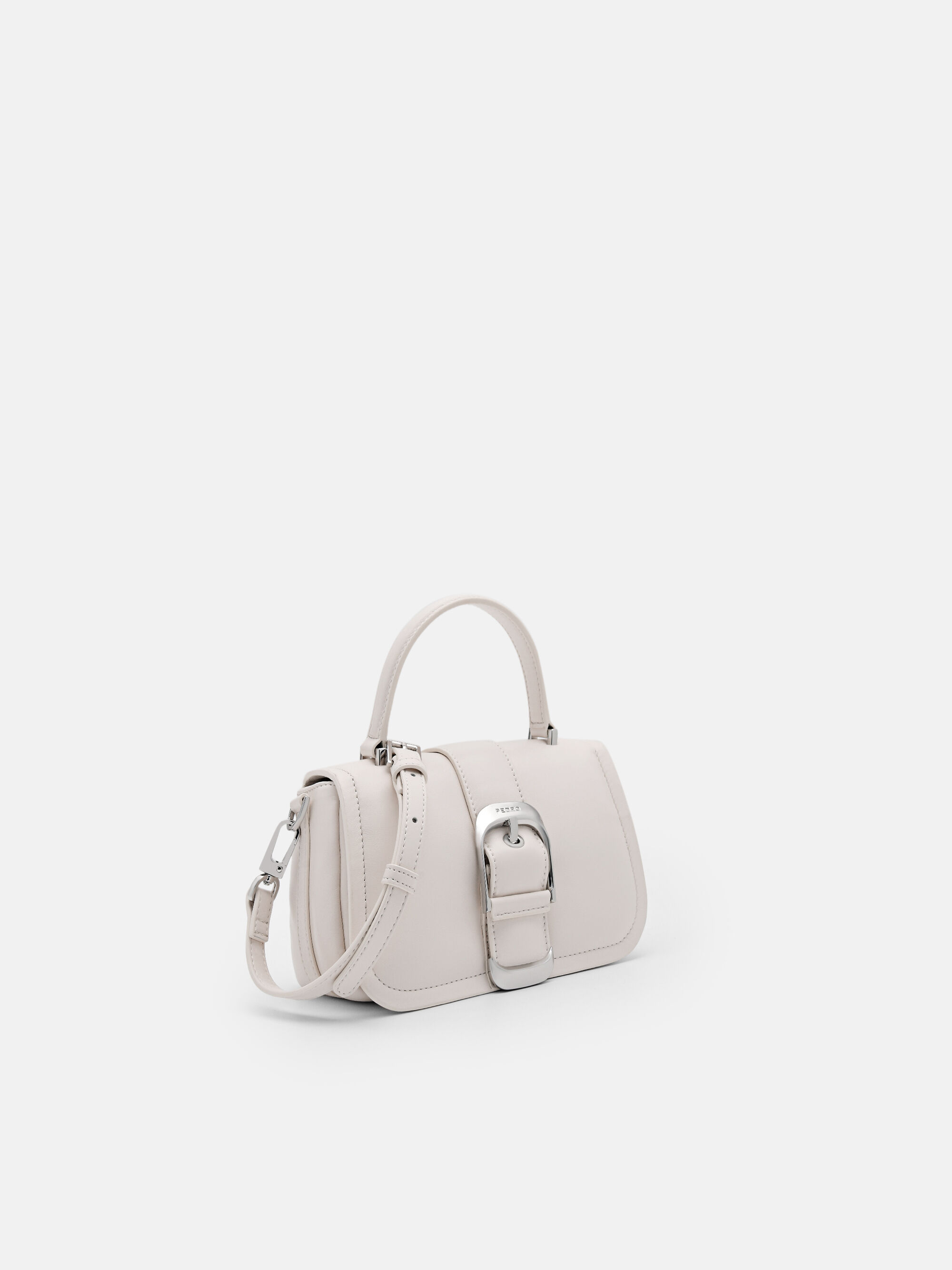 Helix Mini Shoulder Bag, Chalk