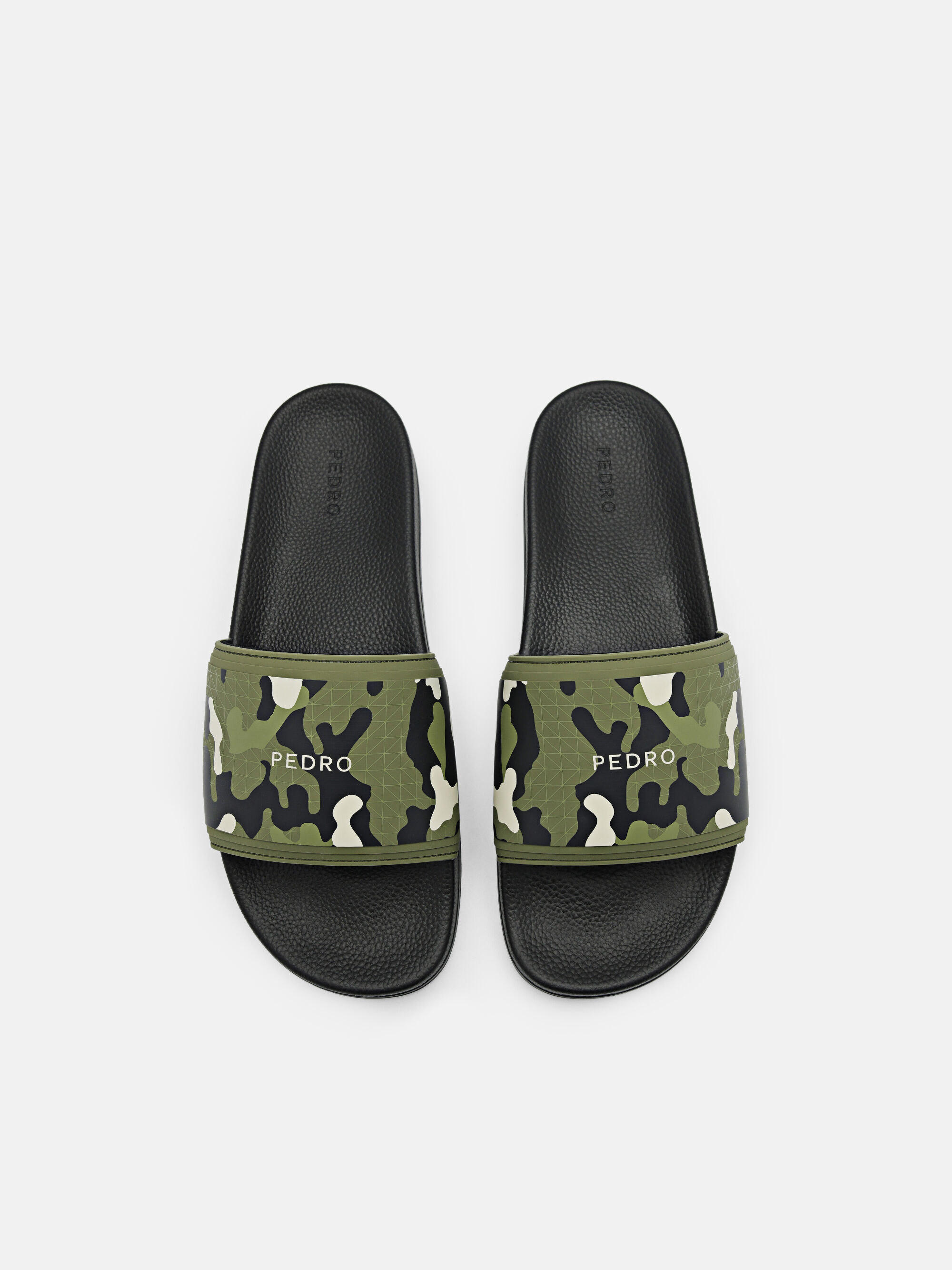 Billie Rubber Slides, Olive, hi-res