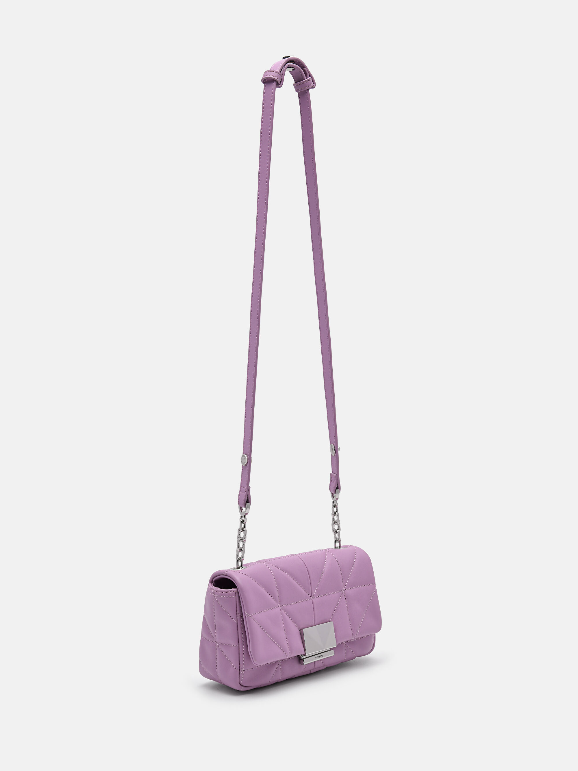 PEDRO Studio Leather Mini Shoulder Bag in Pixel, Purple, hi-res