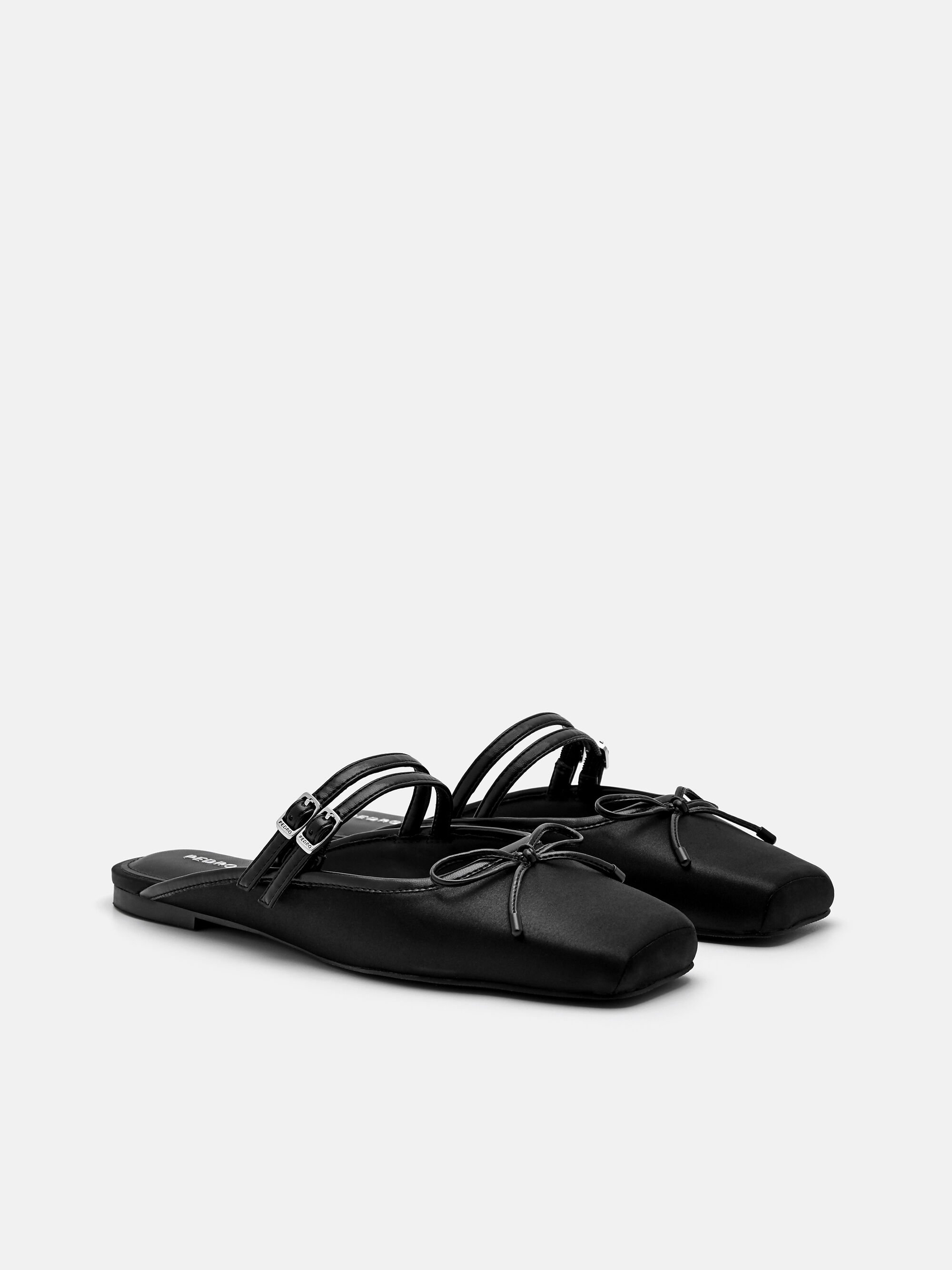 Linea Mary Jane Mules, Black, hi-res