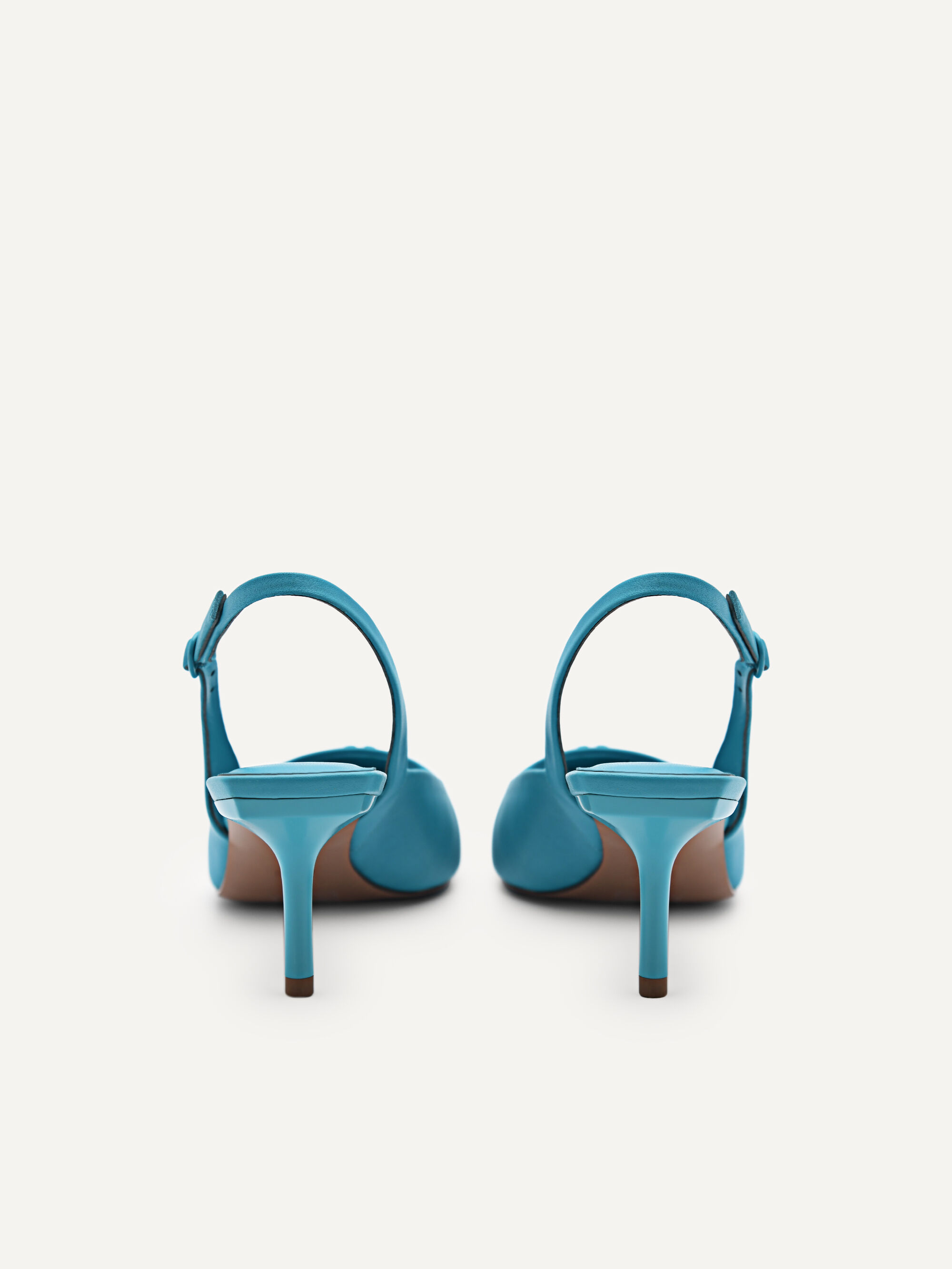 PEDRO Icon Leather Slingback Pumps, Cyan, hi-res