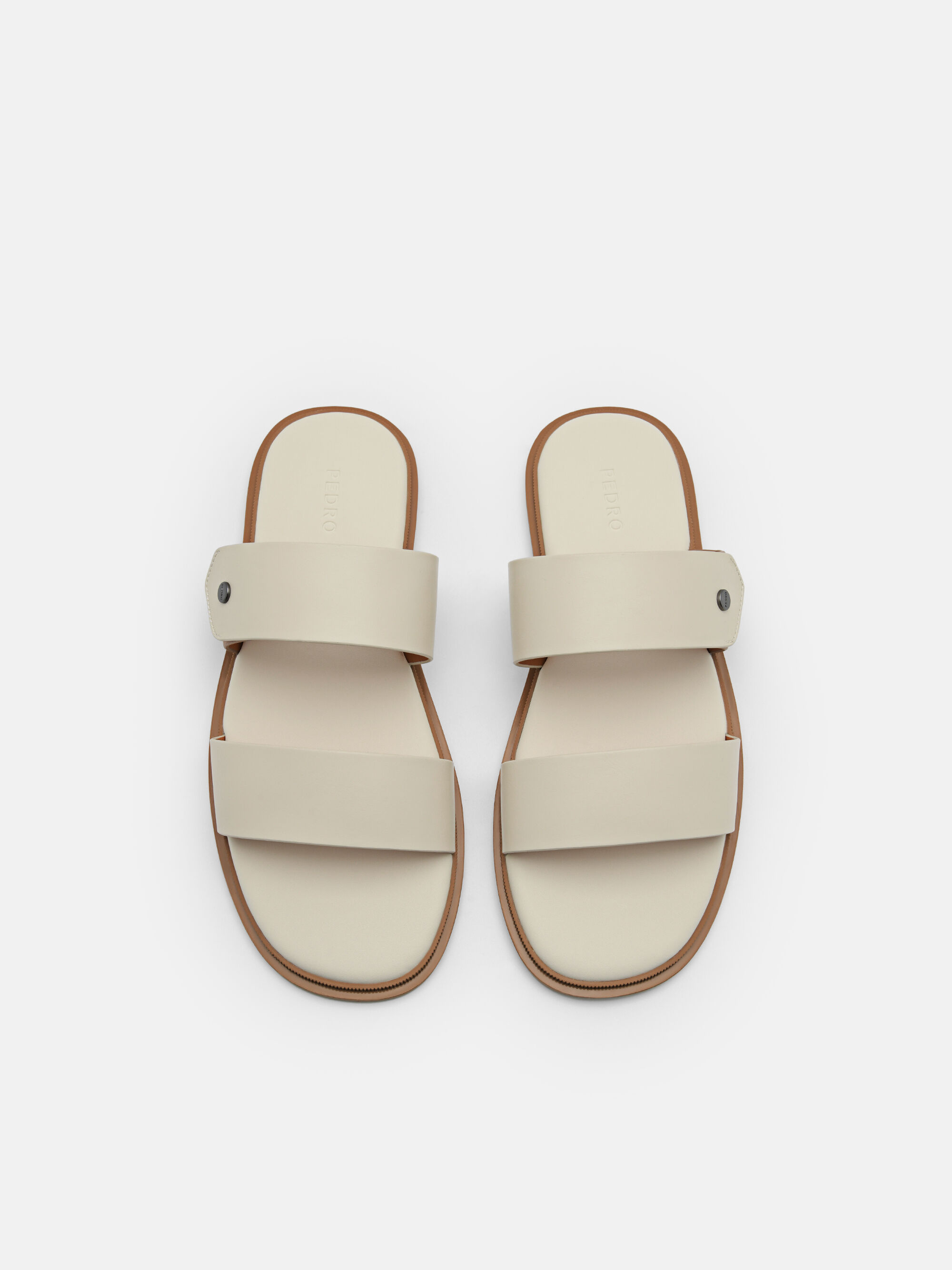 Oliver Slide Sandals, Beige, hi-res