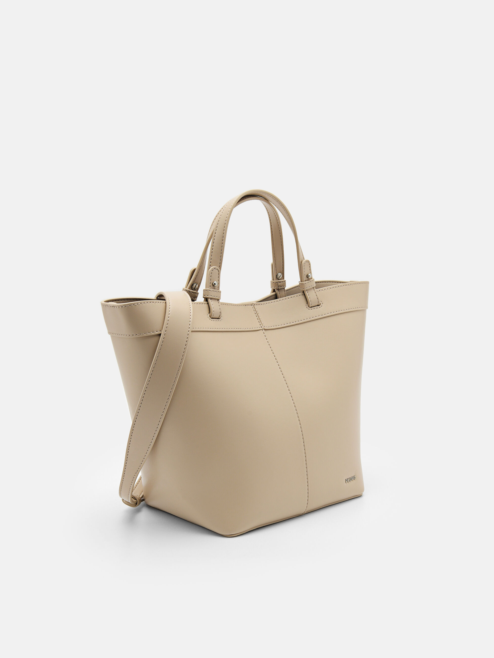 Túi tote chữ nhật Slouchy, Cát, hi-res