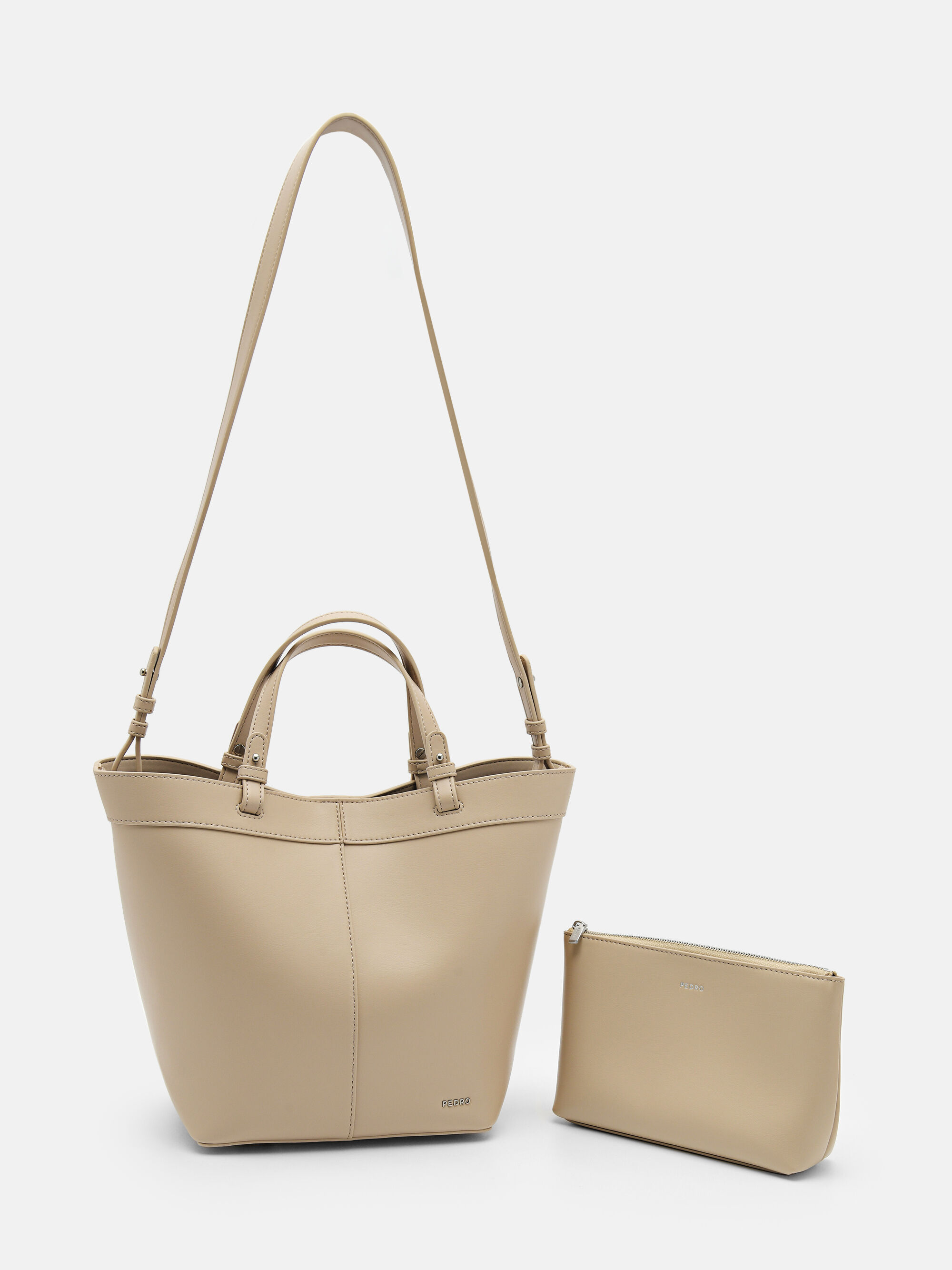 Túi tote chữ nhật Slouchy, Cát, hi-res