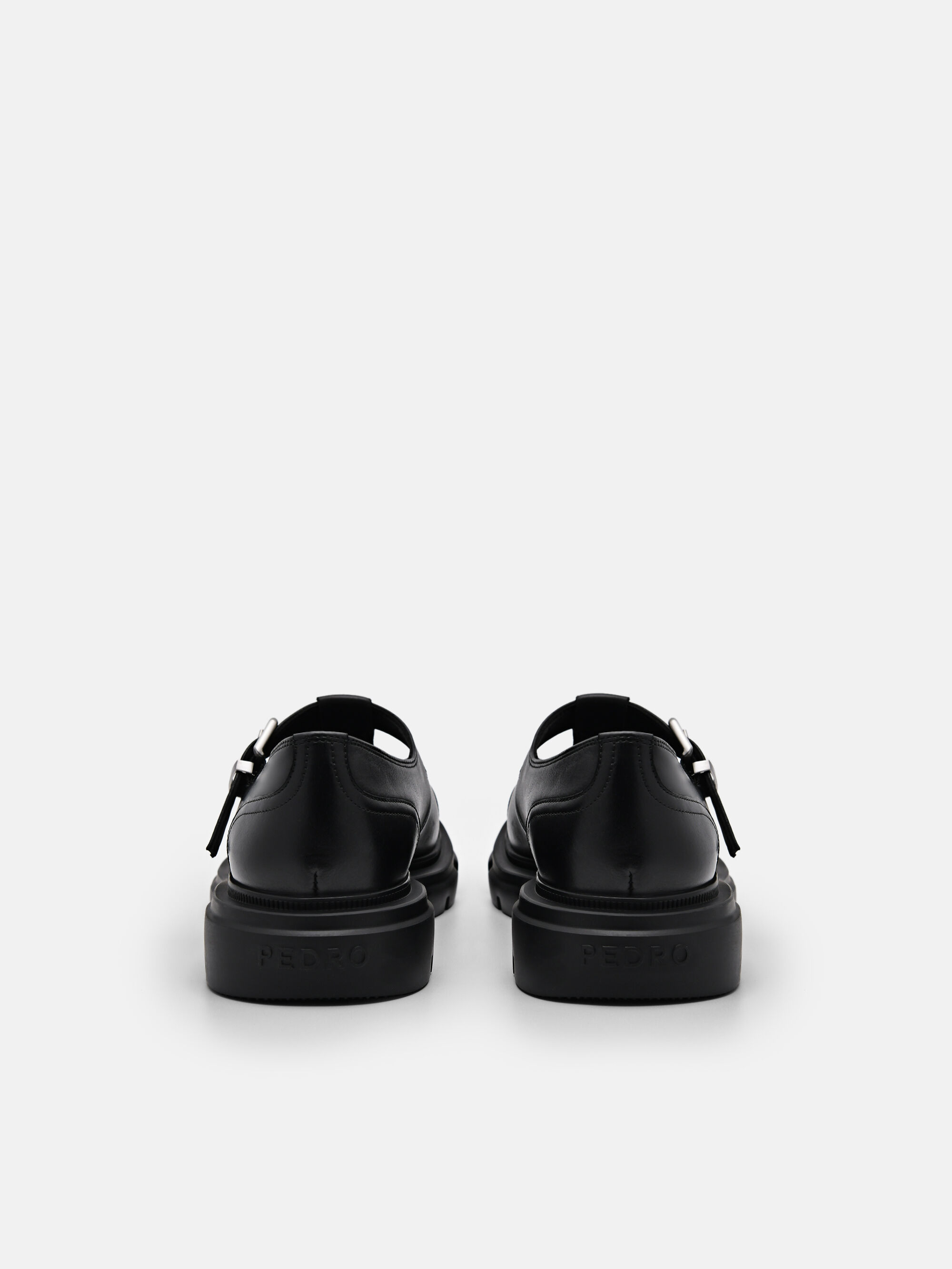 Ellis Leather Loafers, Black, hi-res