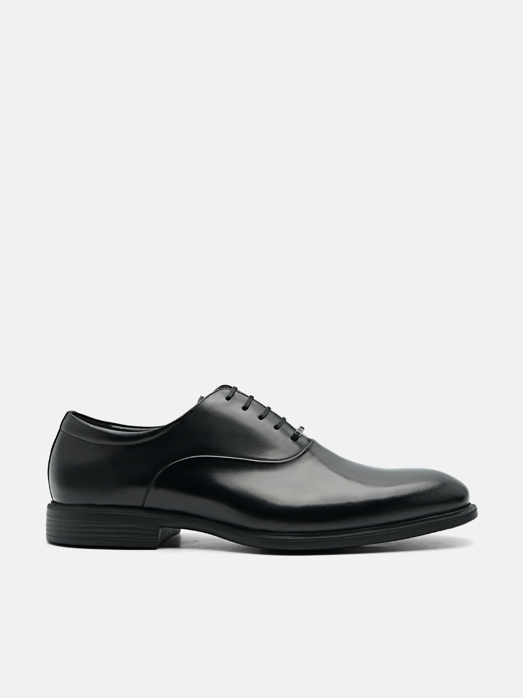 Altitude Lightweight Leather Oxford Shoes, Black, hi-res