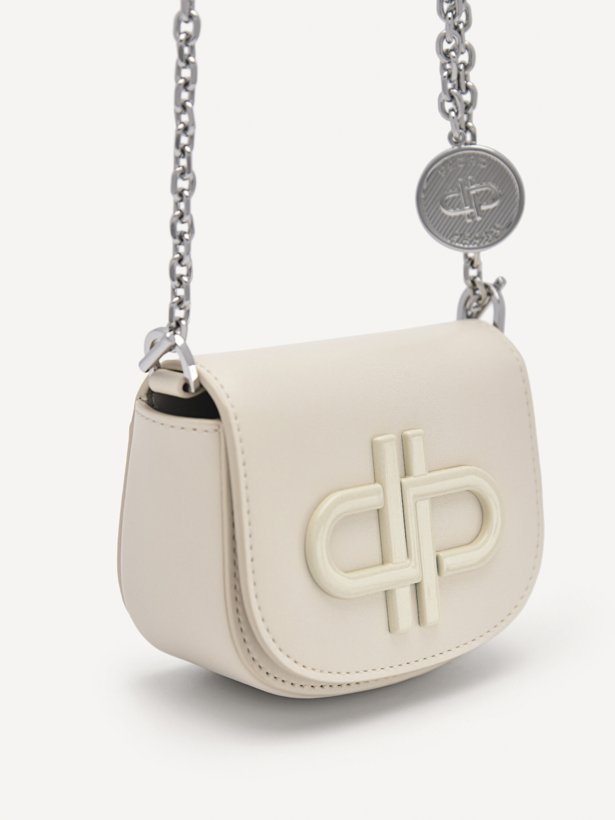 PEDRO Icon Leather Micro Sling Pouch, Beige, hi-res