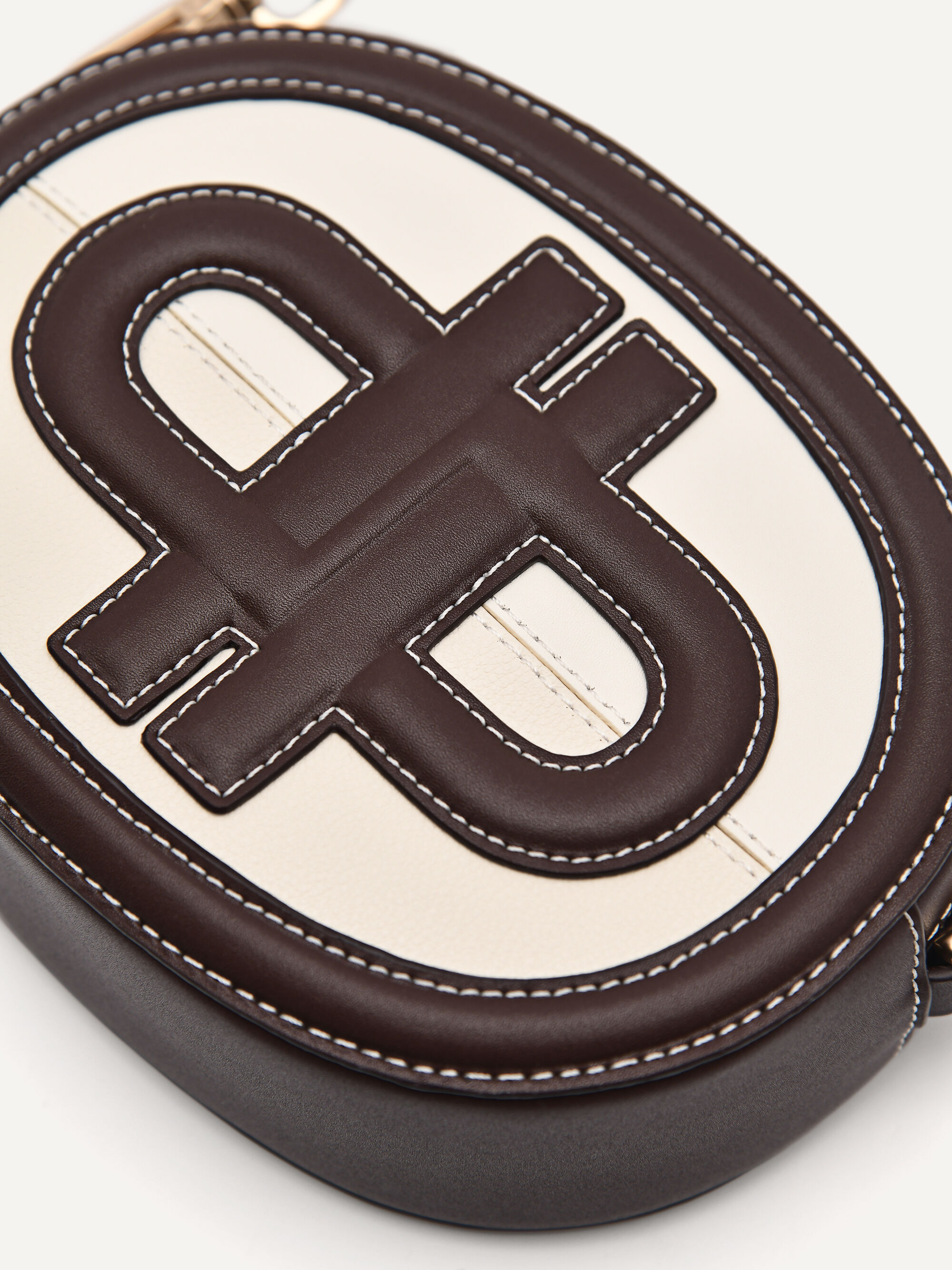 PEDRO Icon Round Leather Shoulder Bag, Multi, hi-res