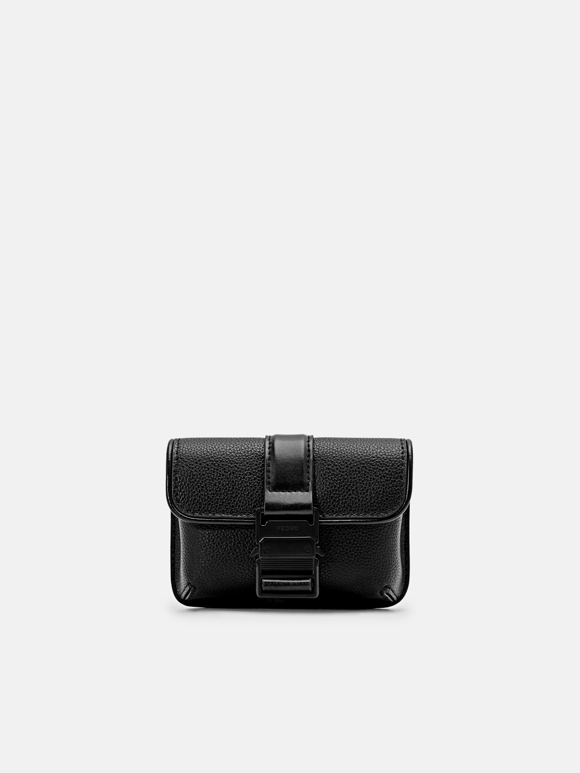 Kane Leather Card Holder, Black, hi-res