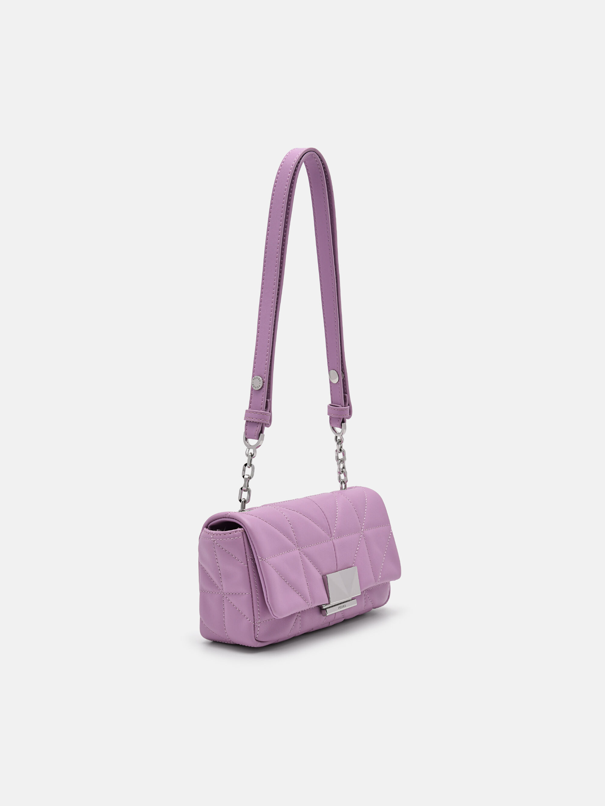 PEDRO Studio Leather Mini Shoulder Bag in Pixel, Purple, hi-res