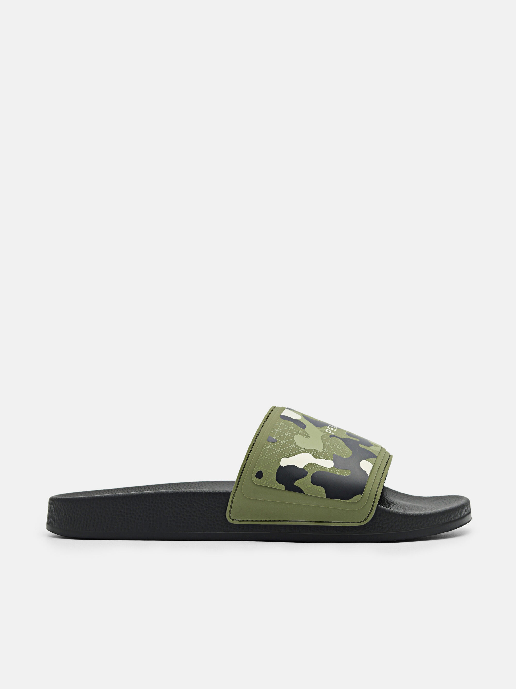 Billie Rubber Slides, Olive, hi-res