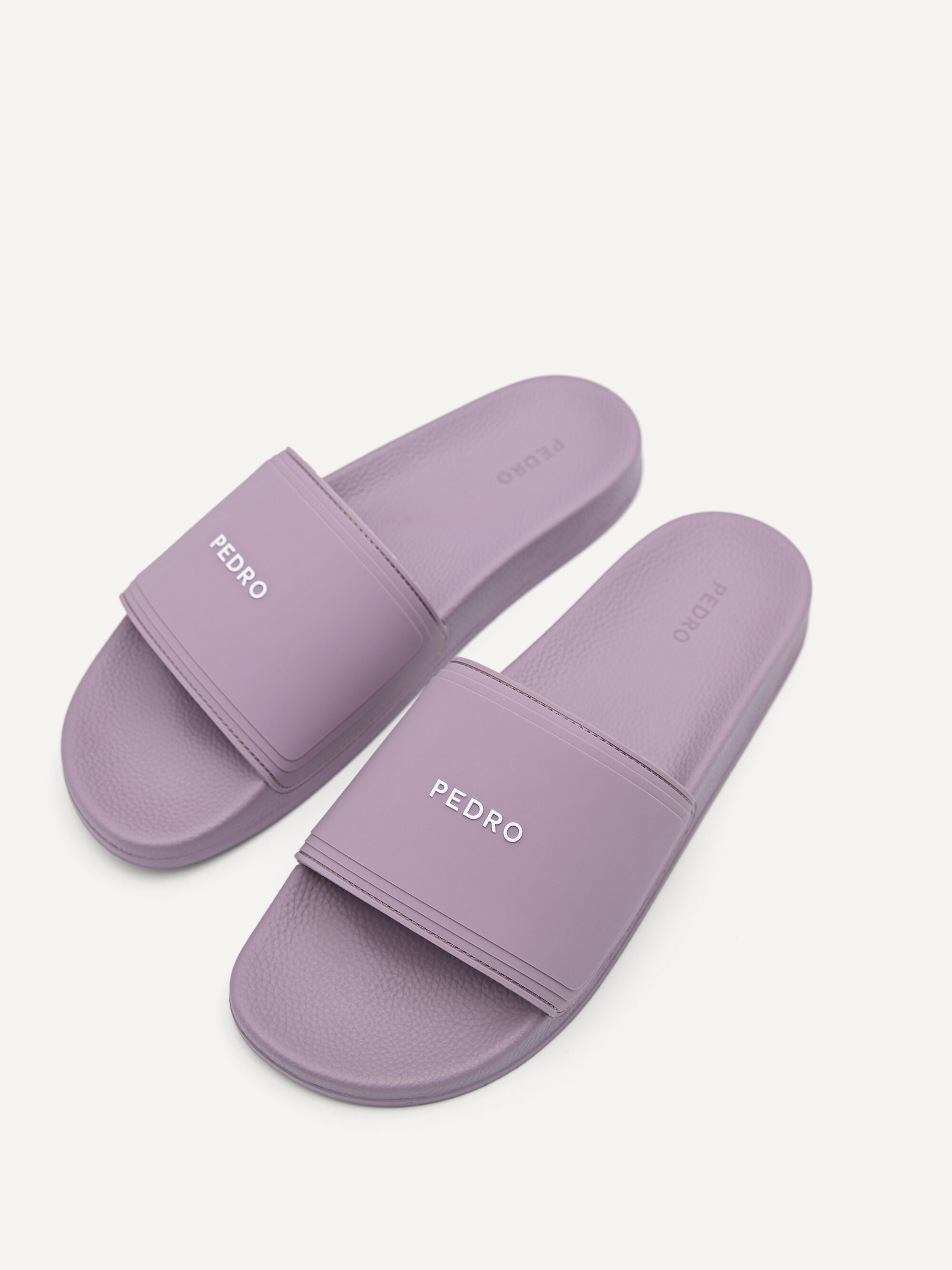 Dép quai ngang bản rộng Casual, Tím Lilac, hi-res