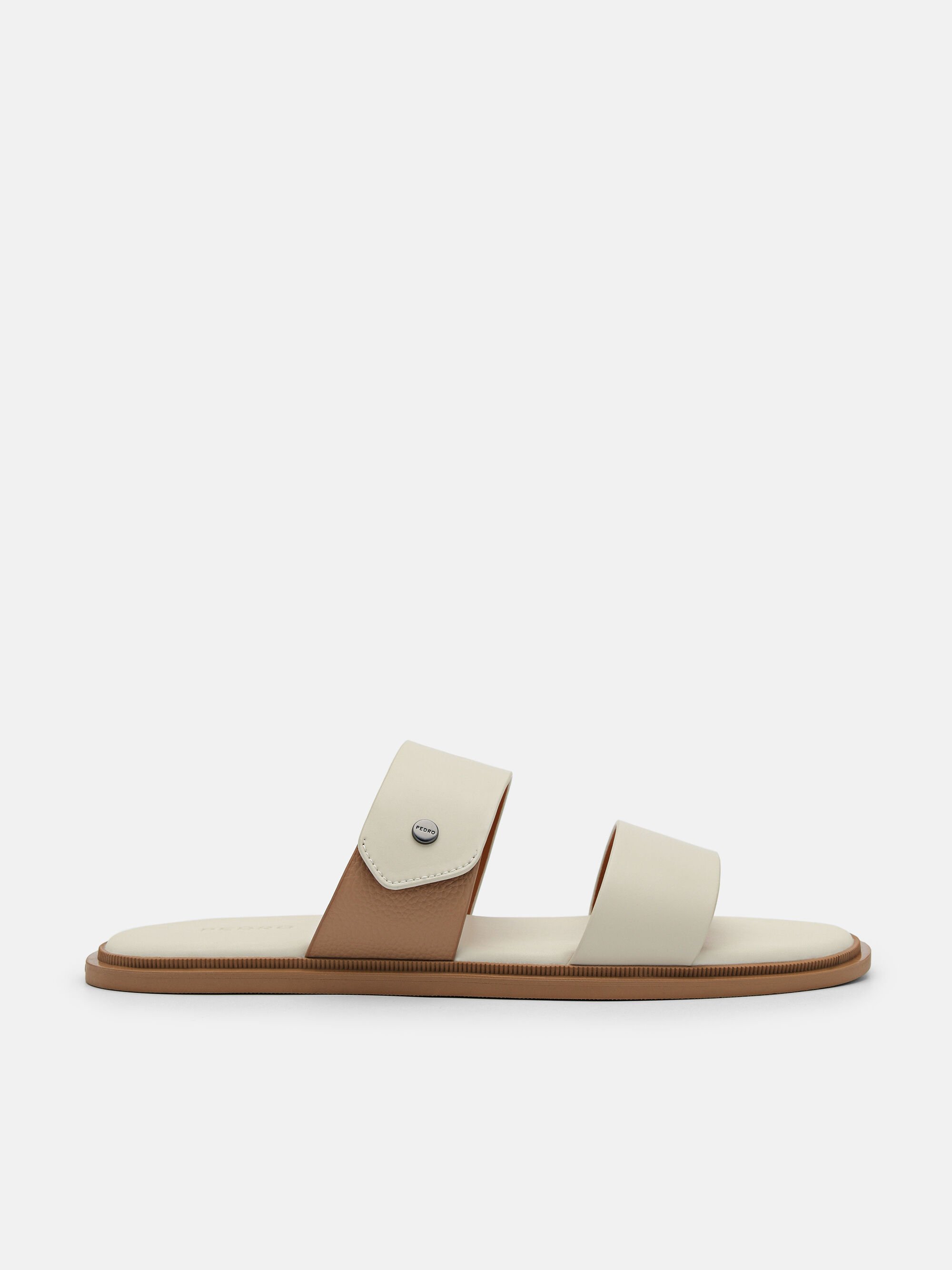 Oliver Slide Sandals, Beige, hi-res