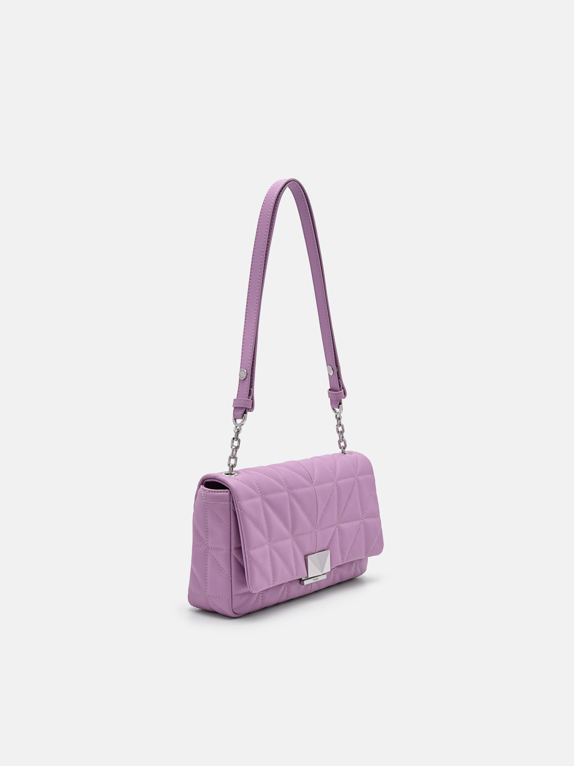 PEDRO Studio Leather Shoulder Bag in Pixel, Purple, hi-res