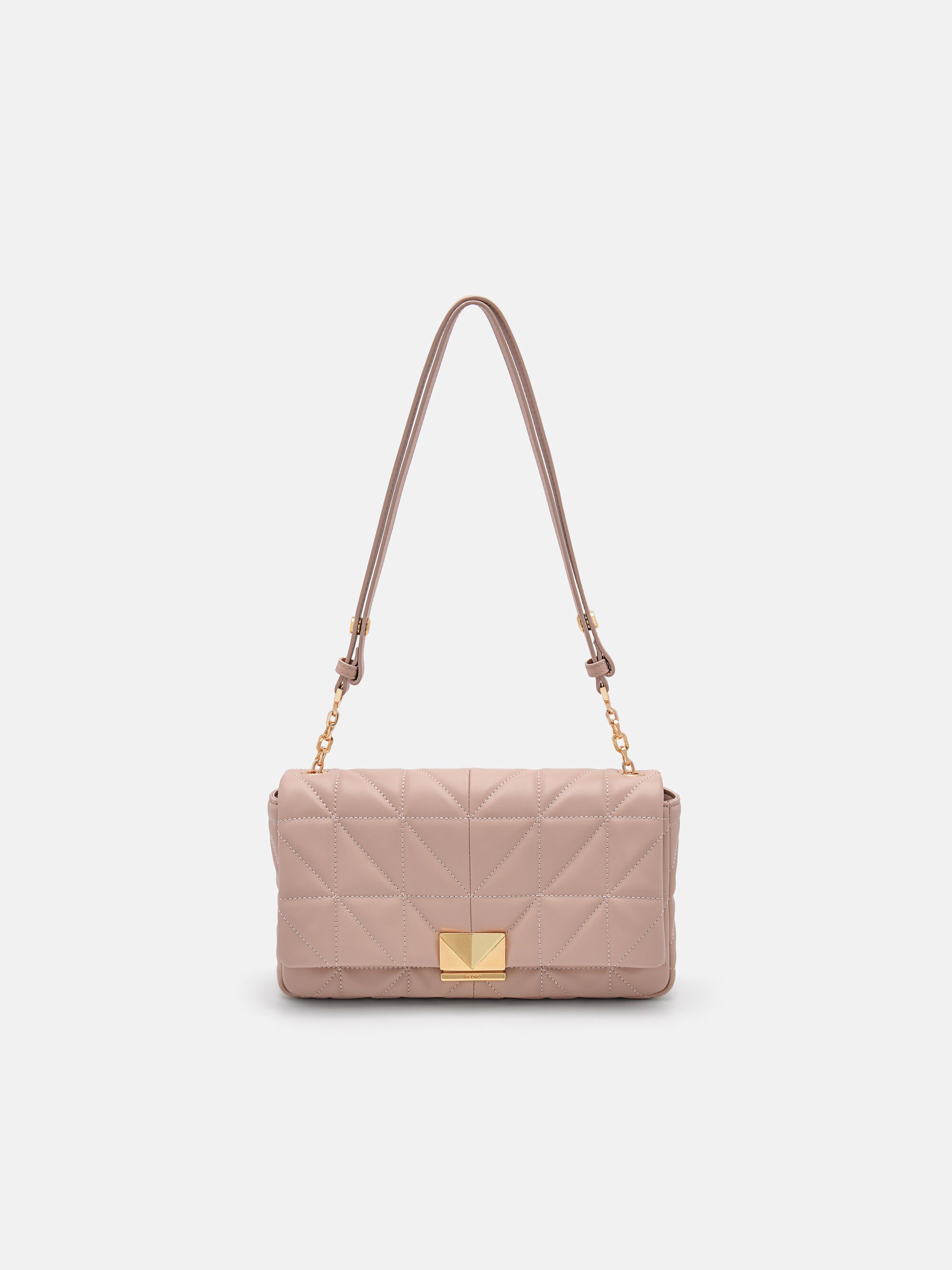 PEDRO Studio Leather Shoulder Bag in Pixel, Nude, hi-res