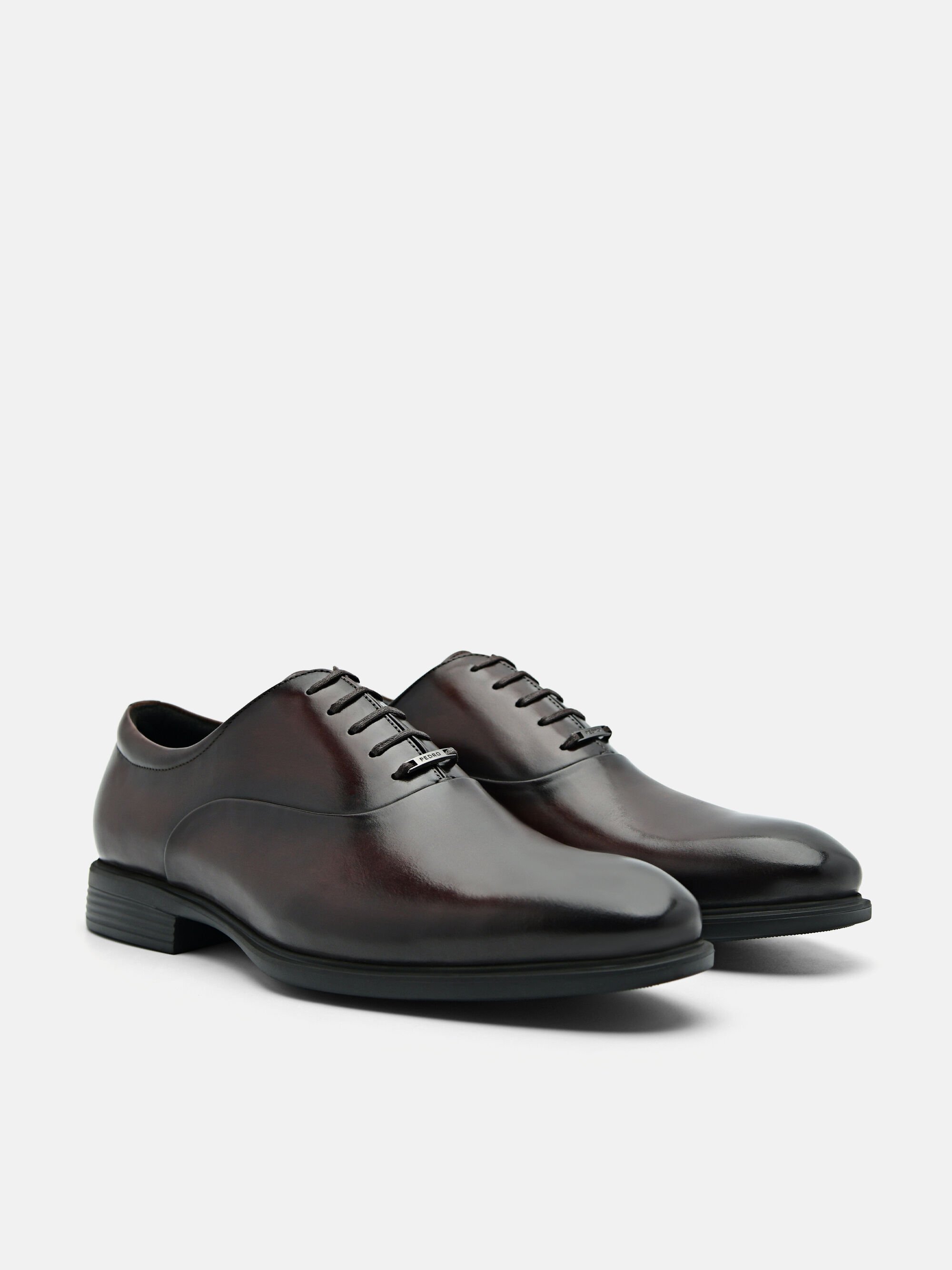 Altitude Lightweight Leather Oxford Shoes, Dark Brown, hi-res