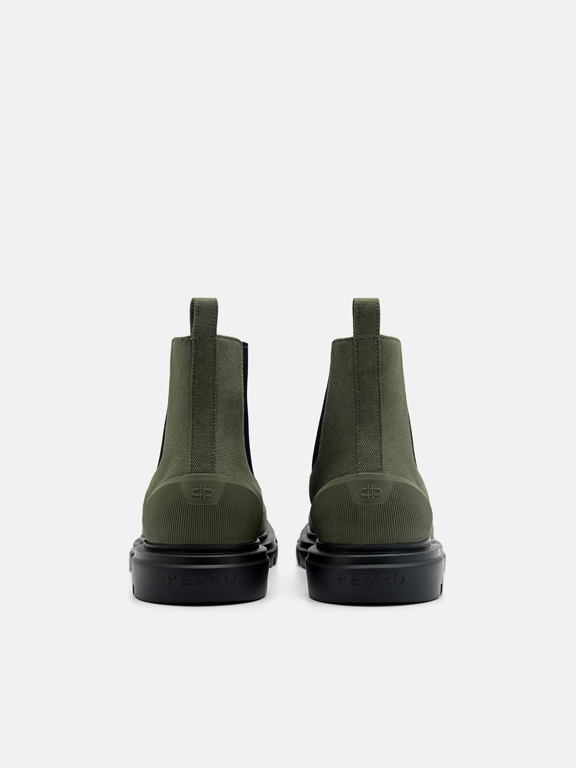 Ellis Leather Chelsea Boots, Military Green, hi-res