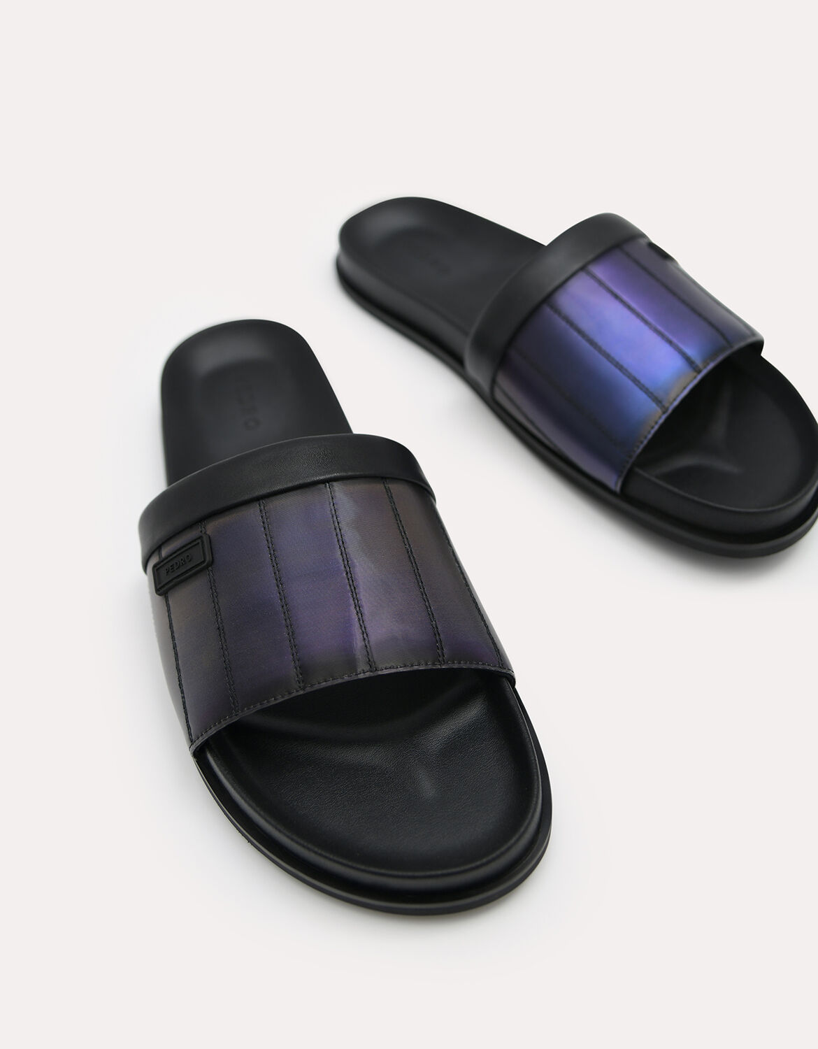 Iridescent Padded Slides, Multi, hi-res