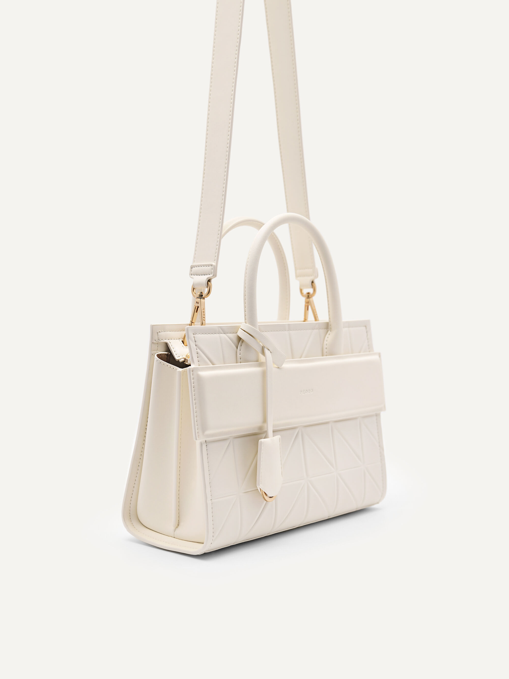 PEDRO Studio Bella Leather Handbag in Pixel, Chalk, hi-res