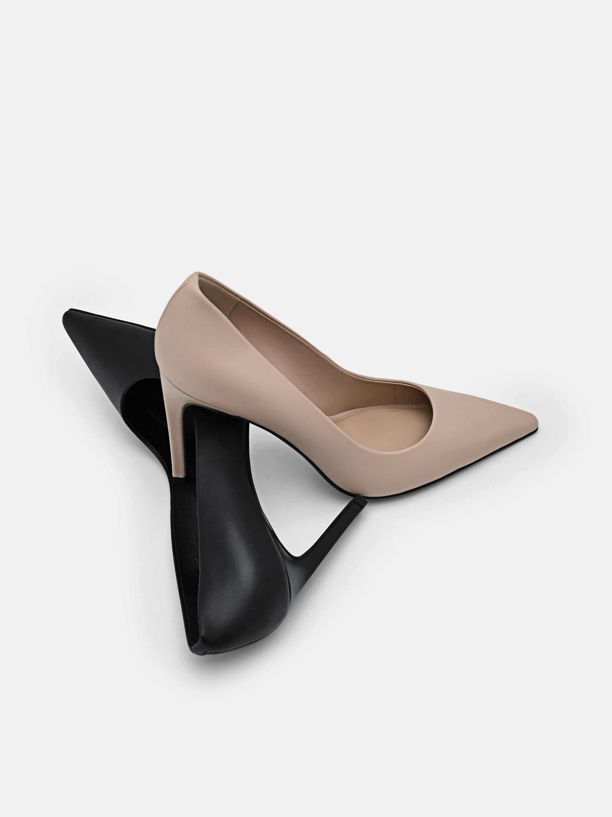 PEDRO Studio Ursula Leather Pumps, Nude, hi-res